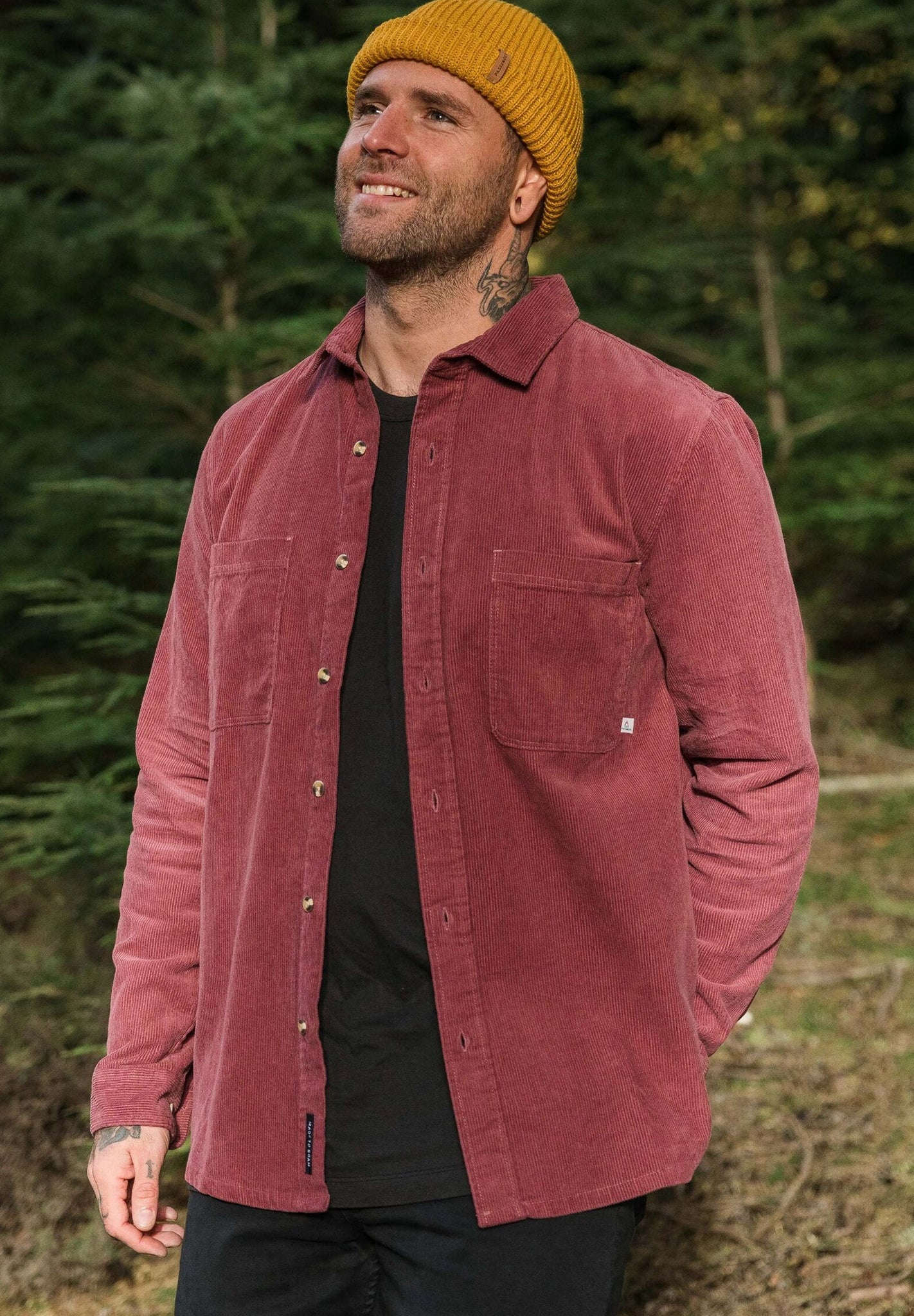 PASSENGER - Backcountry Cord Shirt - Crushed Berry - BACKYARD