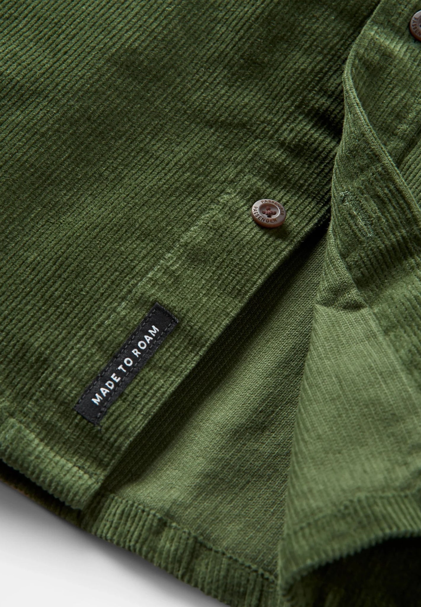 PASSENGER - Backcountry Cord Shirt - Fir Tree - BACKYARD