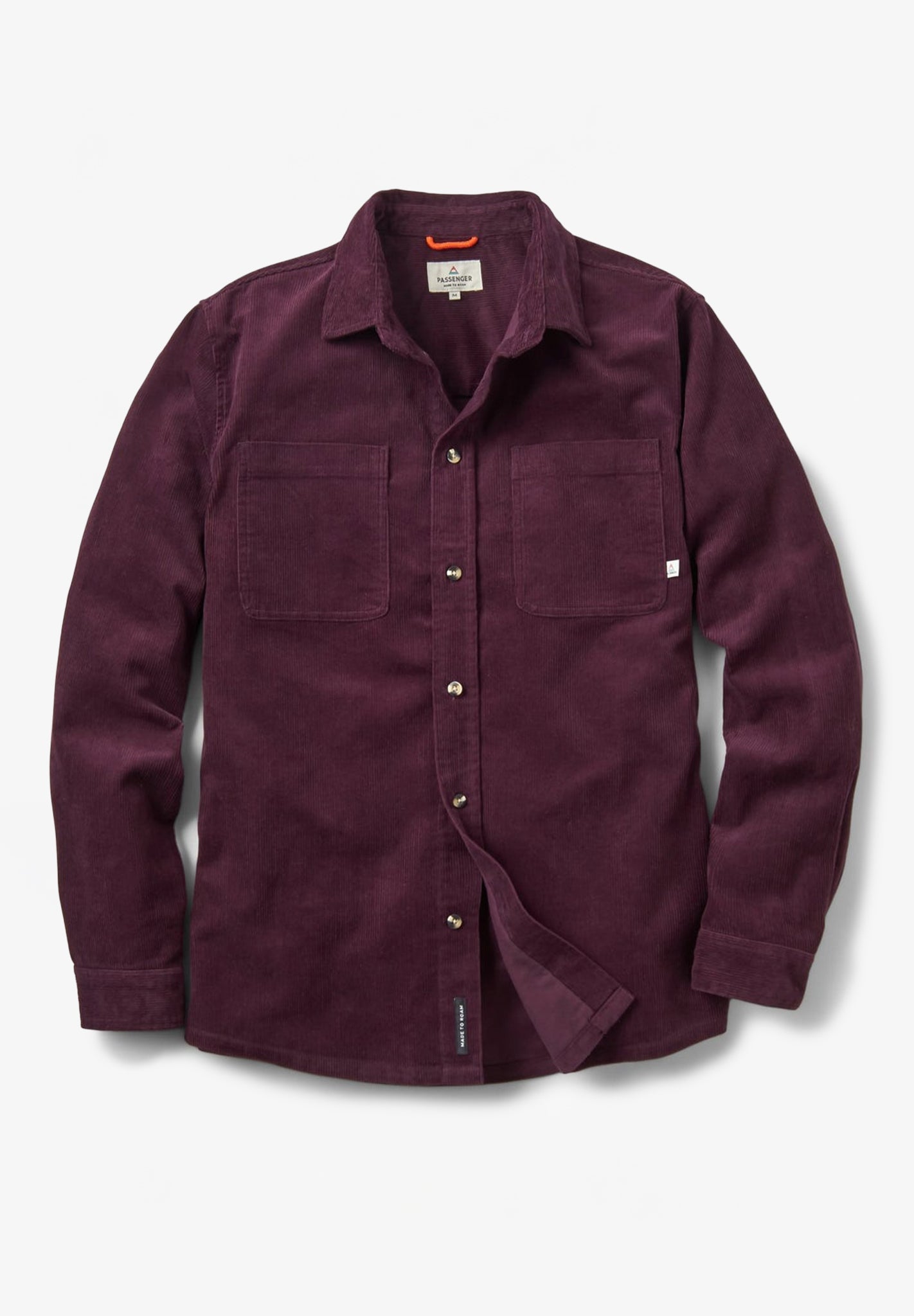 PASSENGER - Backcountry Cord Shirt - Deep Plum - BACKYARD