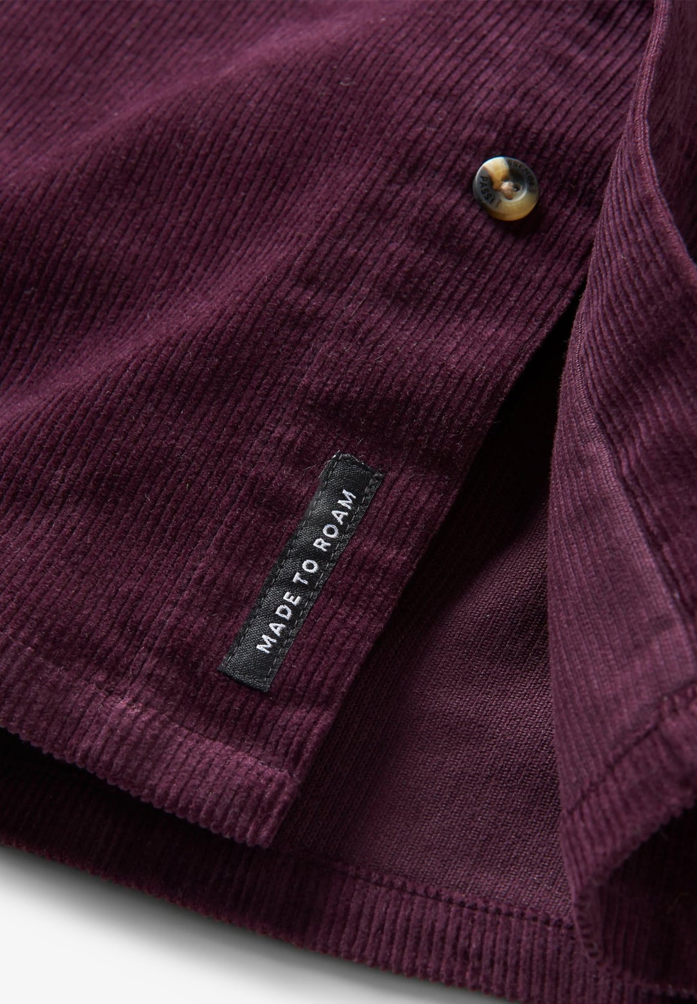 PASSENGER - Backcountry Cord Shirt - Deep Plum - BACKYARD