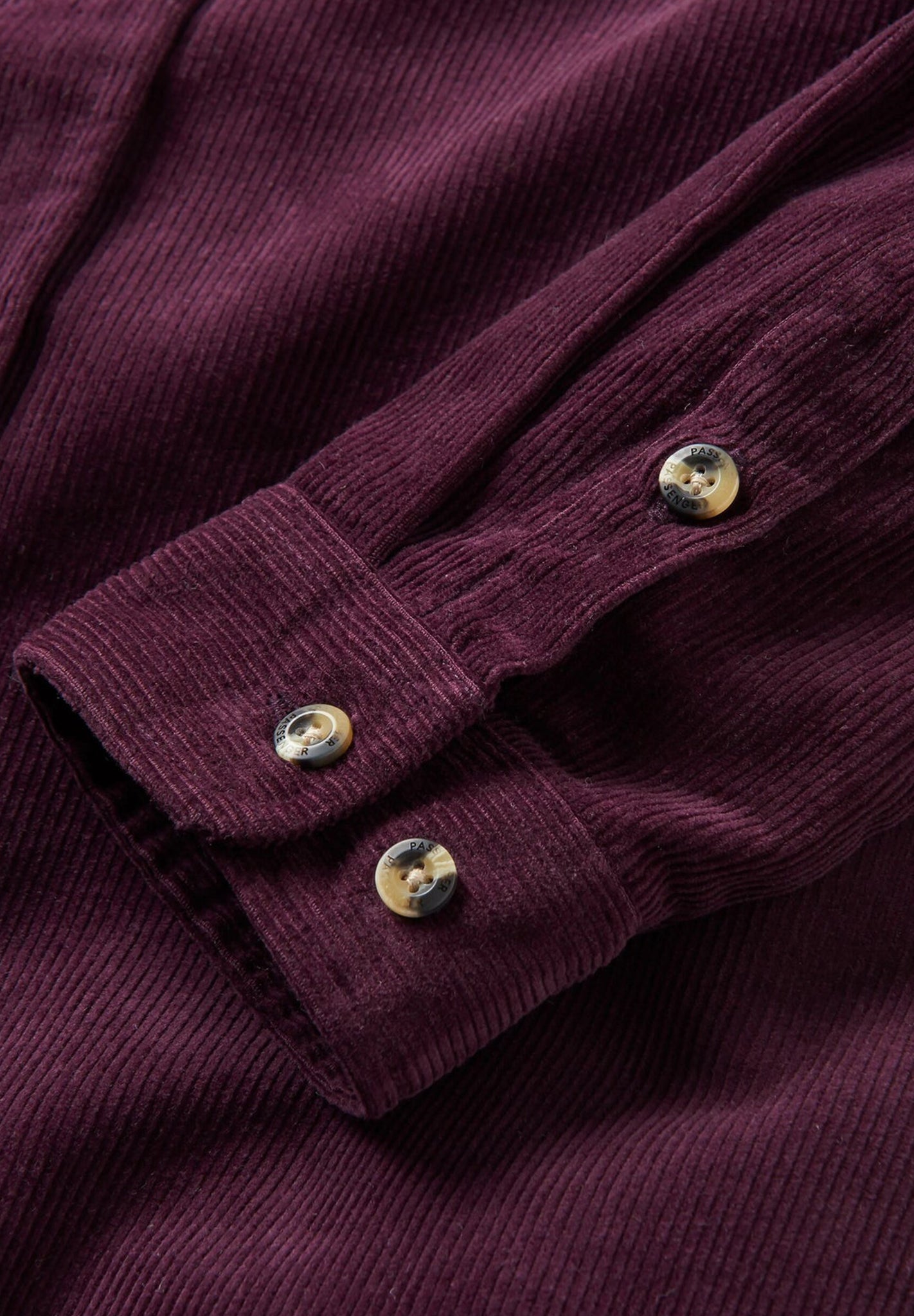 PASSENGER - Backcountry Cord Shirt - Deep Plum - BACKYARD
