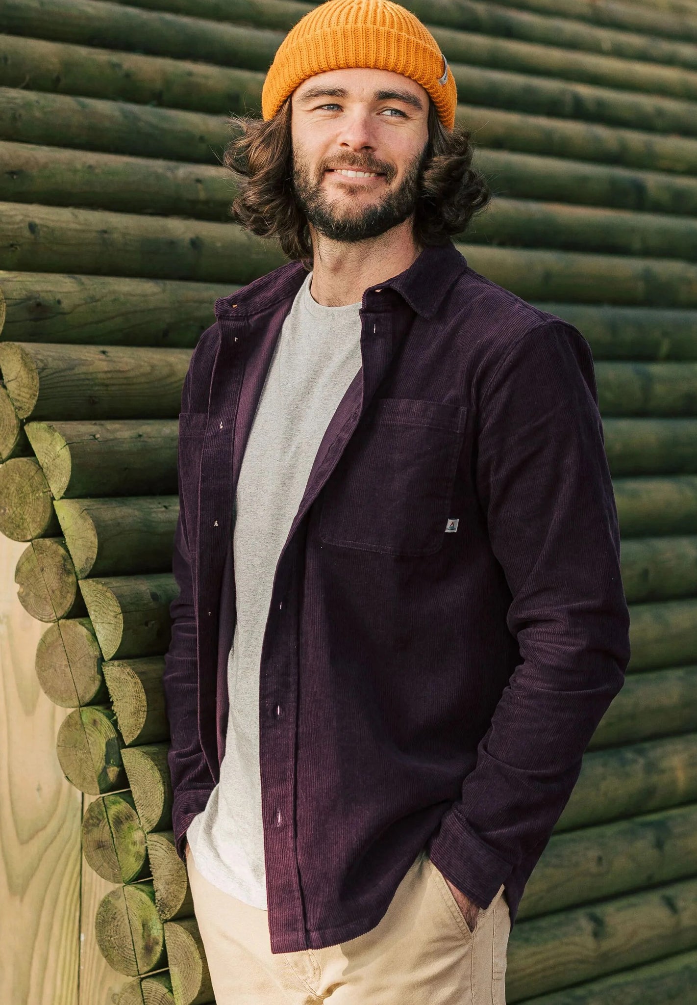 PASSENGER - Backcountry Cord Shirt - Deep Plum - BACKYARD