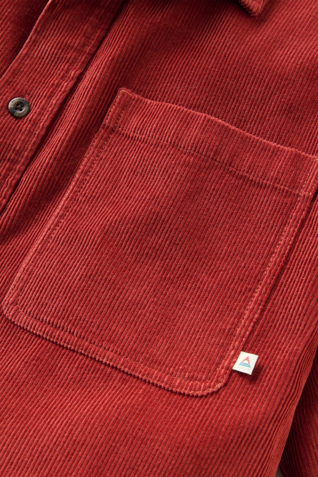 PASSENGER - Backcountry Short Sleeve Cord Shirt 2.0 - Redwood - BACKYARD