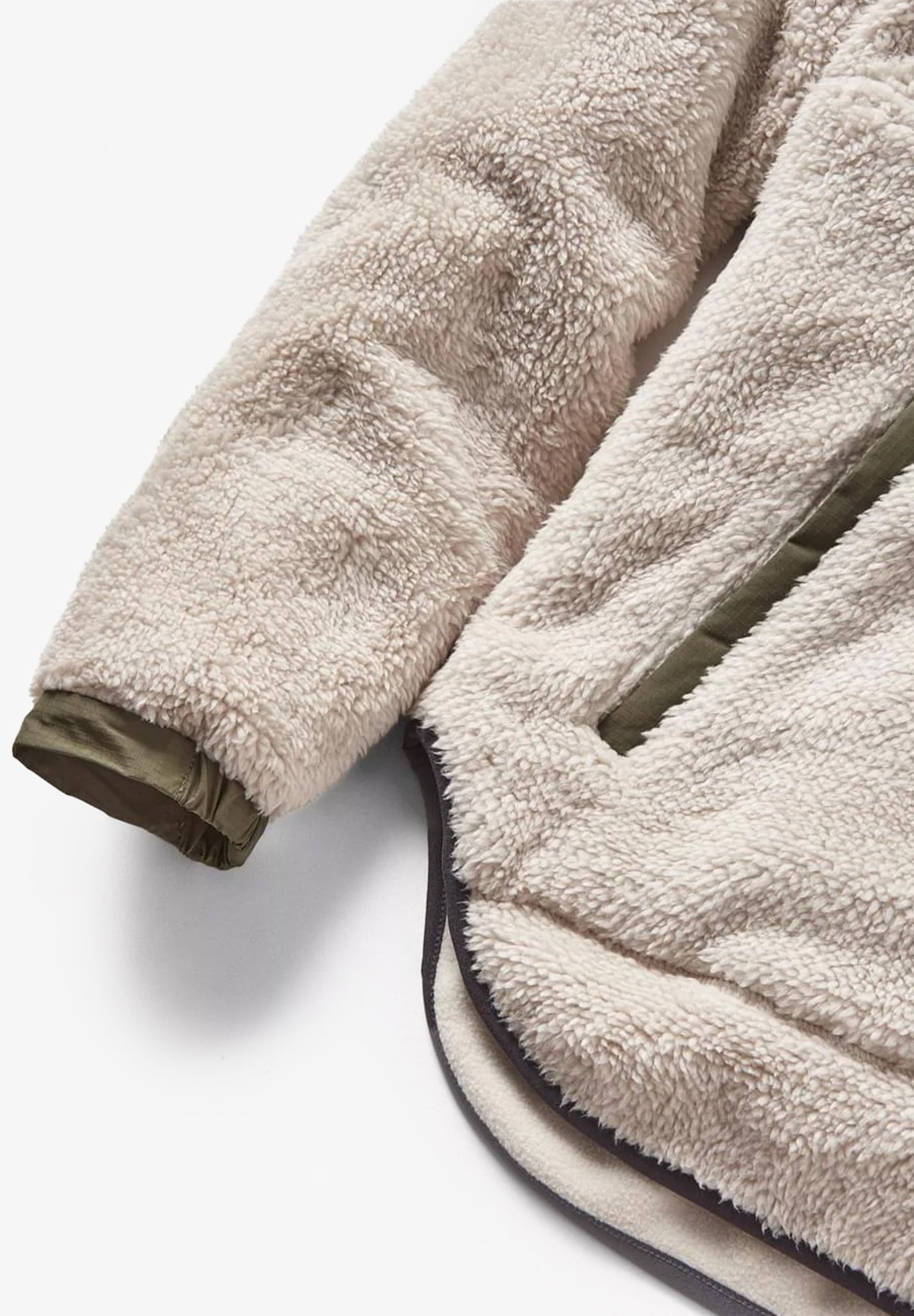 PASSENGER - Beaumont Recycled Sherpa Hooded Fleece - Vintage White - BACKYARD