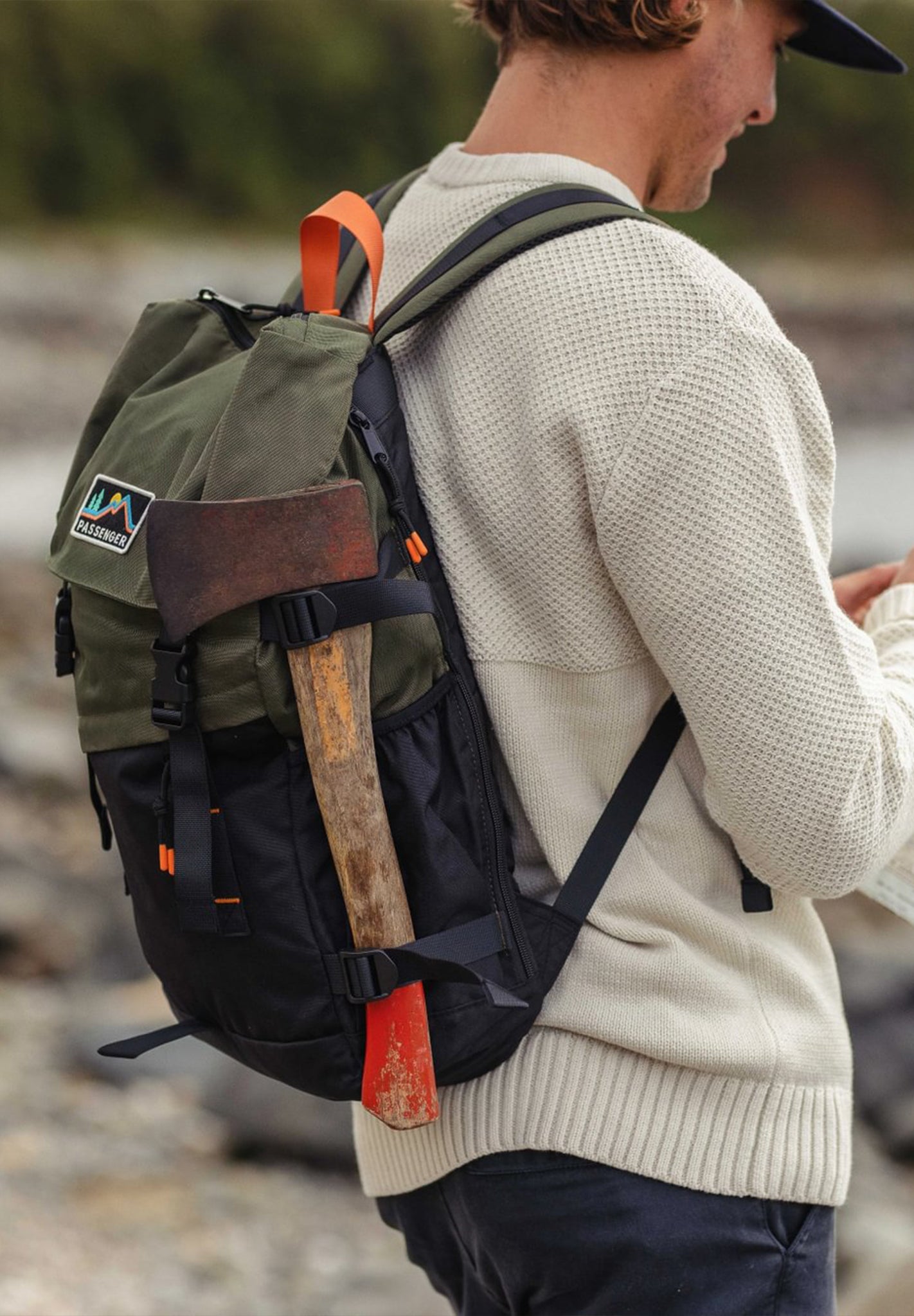 PASSENGER - Boondocker Recycled 26L Backpack - Black Khaki - BACKYARD