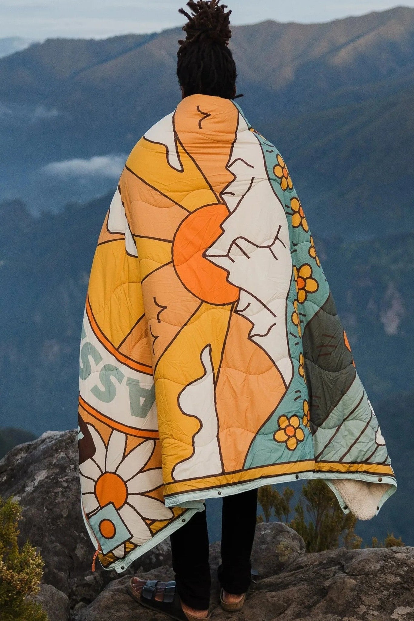 PASSENGER - Cabin Recycled Sherpa Blanket - Seasonal Graphic Birch - BACKYARD