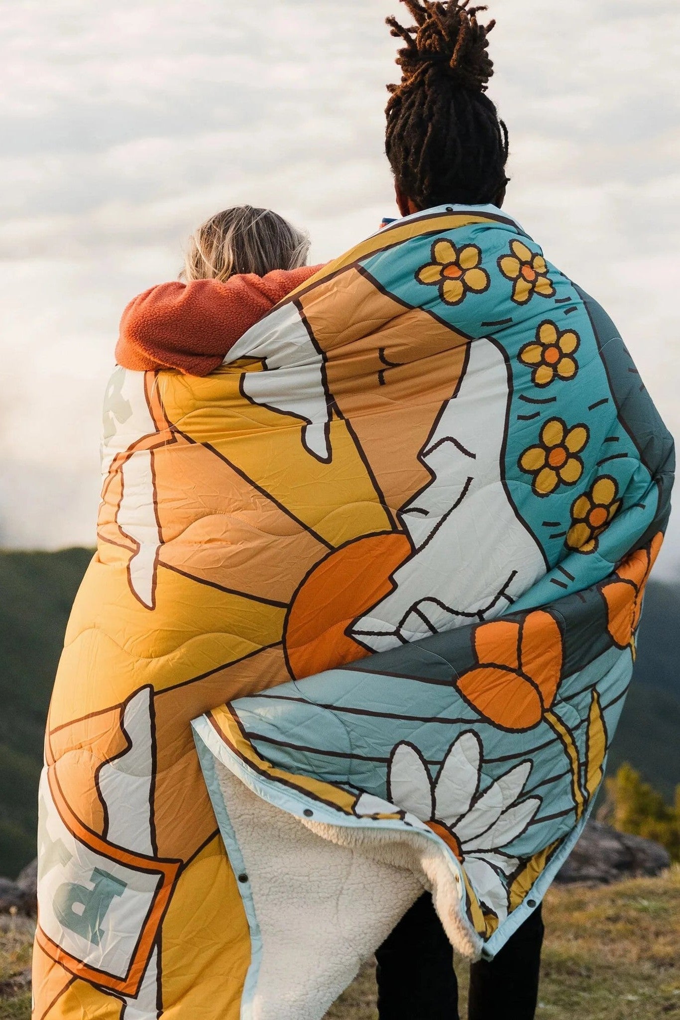 PASSENGER - Cabin Recycled Sherpa Blanket - Seasonal Graphic Birch - BACKYARD