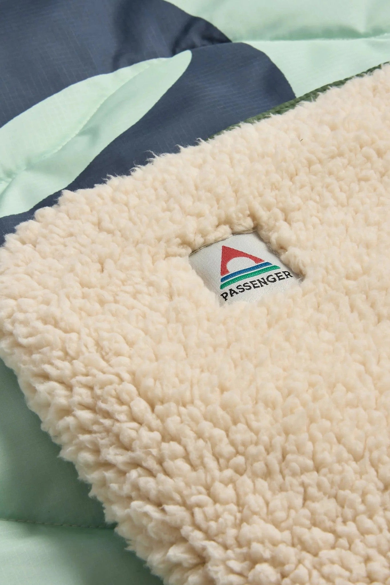 PASSENGER - Cabin Recycled Sherpa Blanket - Spearmint - BACKYARD