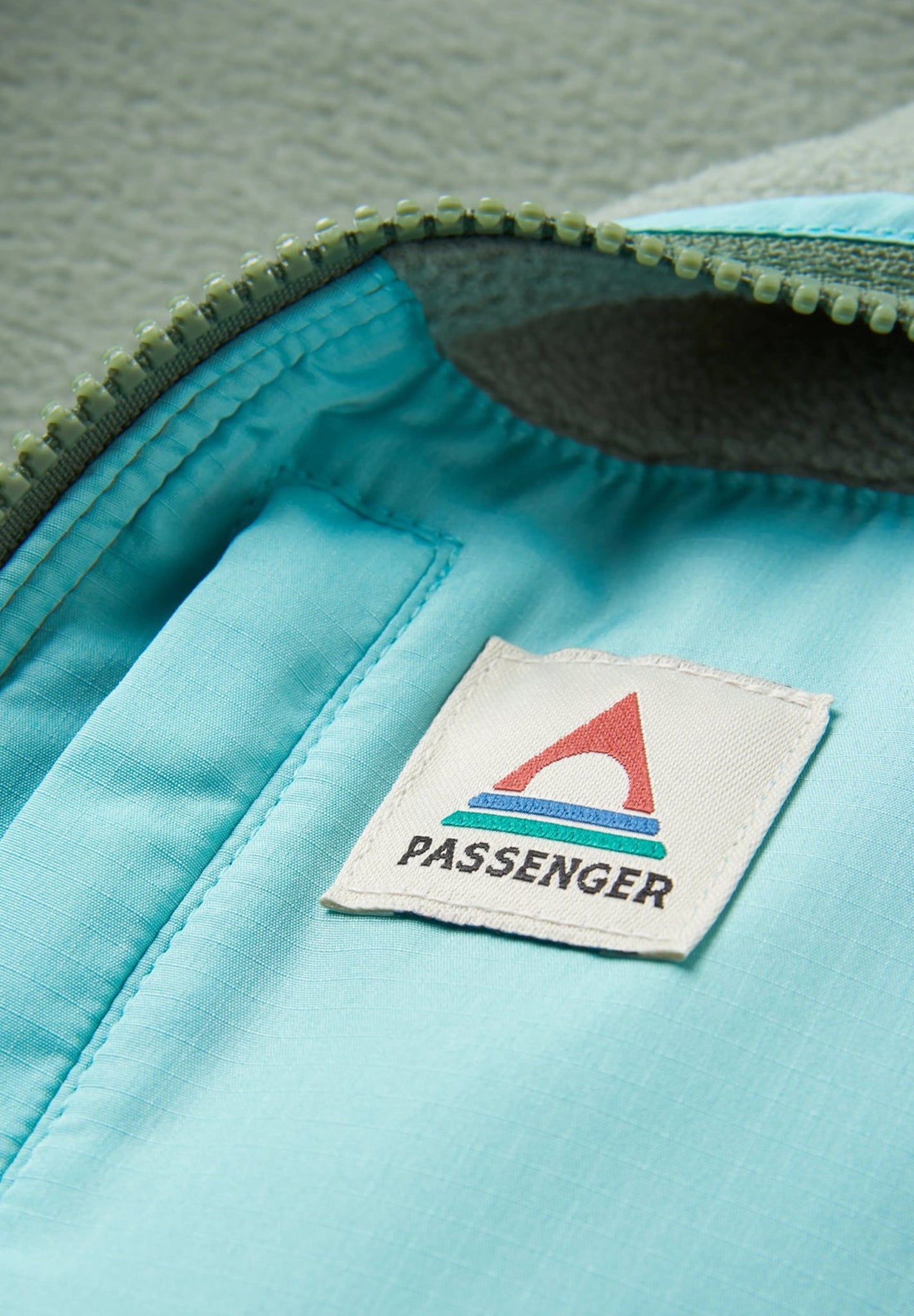 PASSENGER - Caspian Full Zip Recycled Polar Fleece - Wild Green - BACKYARD