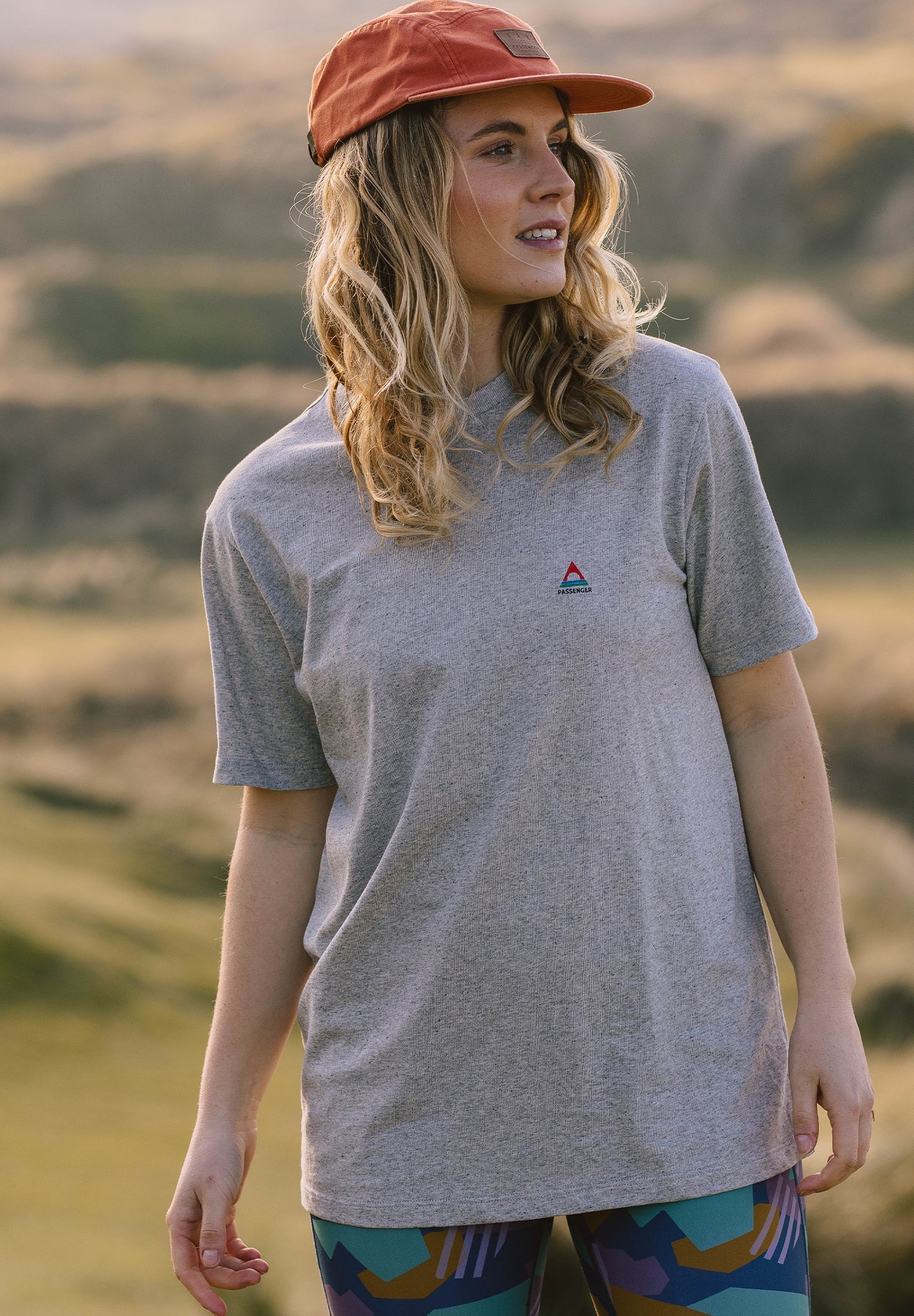 PASSENGER - Classic Logo Recycled Cotton T-Shirt - Mid Grey Marl - BACKYARD