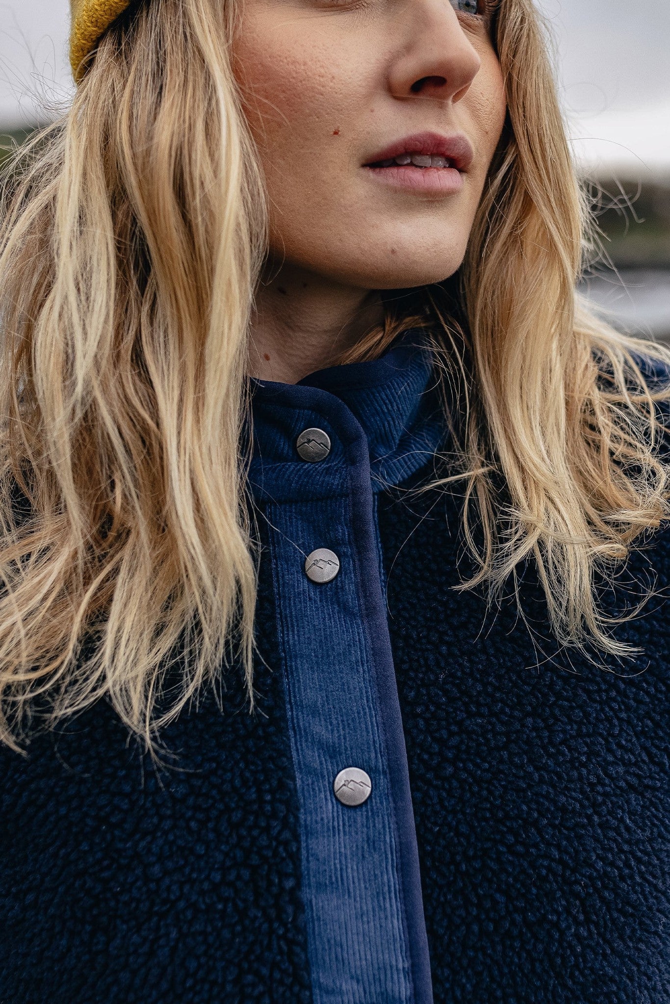 PASSENGER - Clover 2.0 Recycled Sherpa Fleece - Deep Navy - BACKYARD