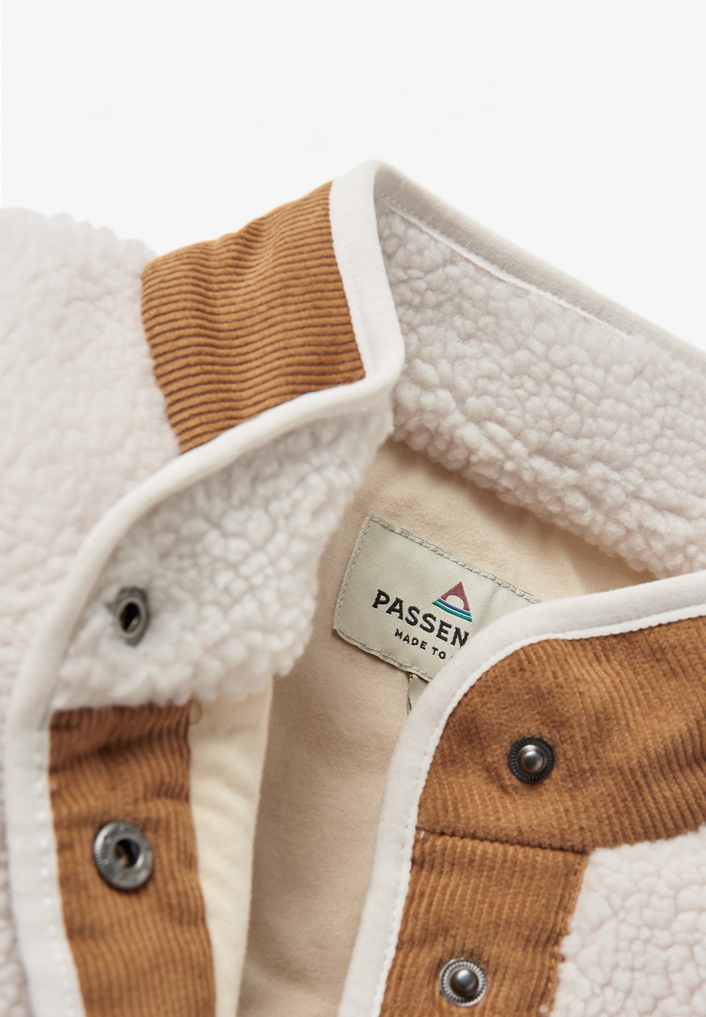 PASSENGER - Clover 2.0 Recycled Sherpa Fleece - Vintage White - BACKYARD