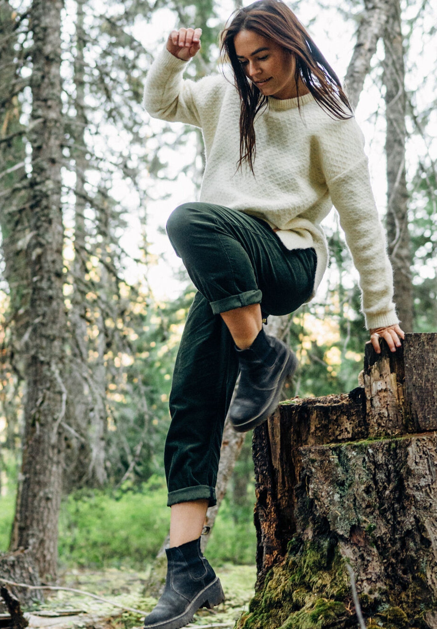 PASSENGER - Compass Recycled Corduroy Trouser - Fir Tree - BACKYARD