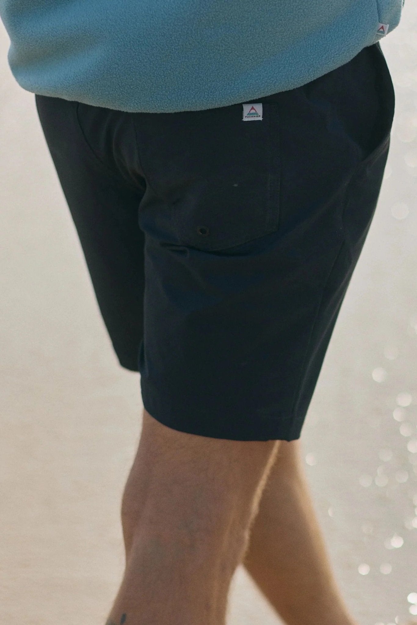 PASSENGER - Drifter Beach Lined Short - Black - BACKYARD