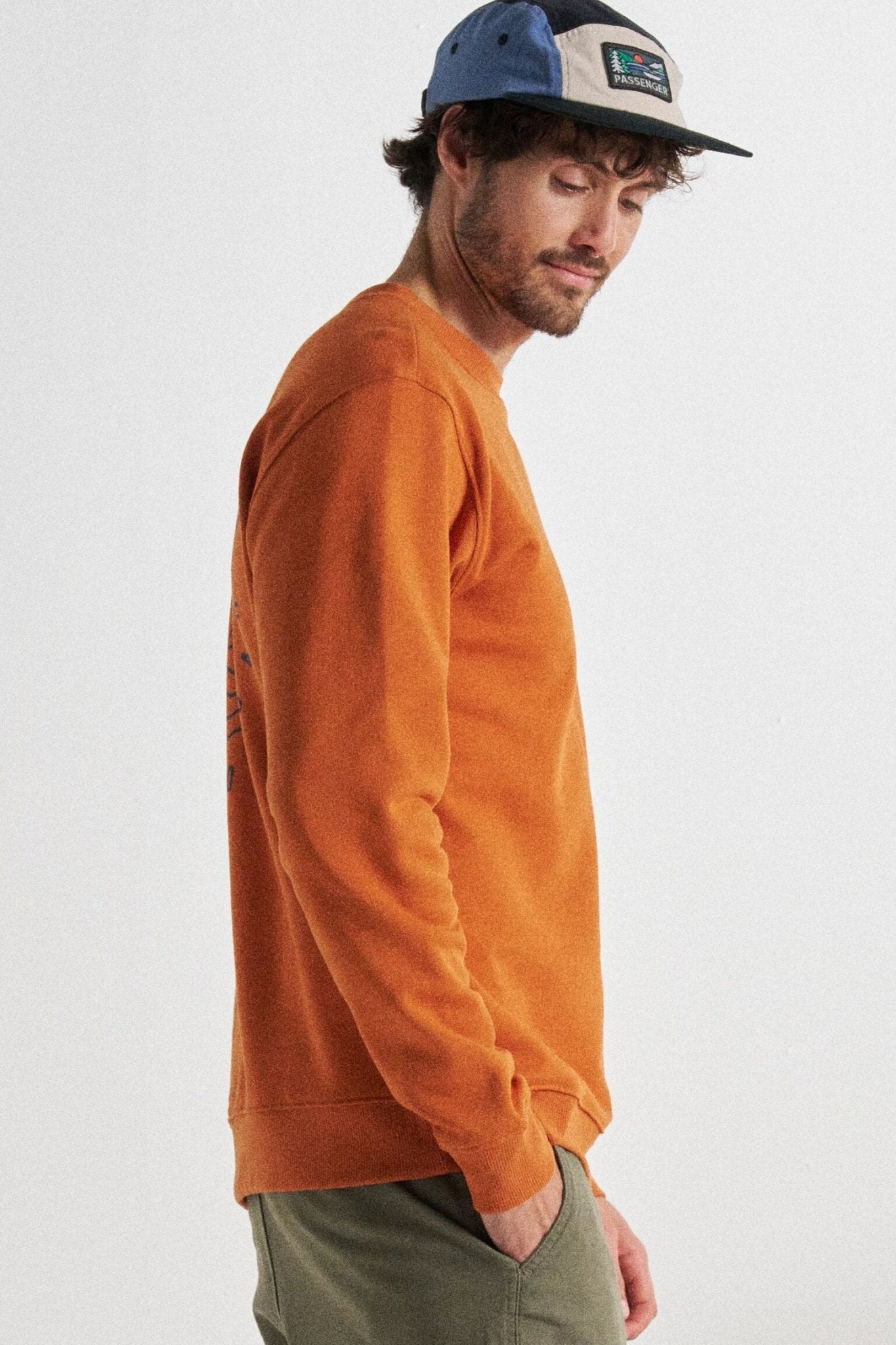 PASSENGER - Escapism Sweatshirt - Sunset Orange - BACKYARD