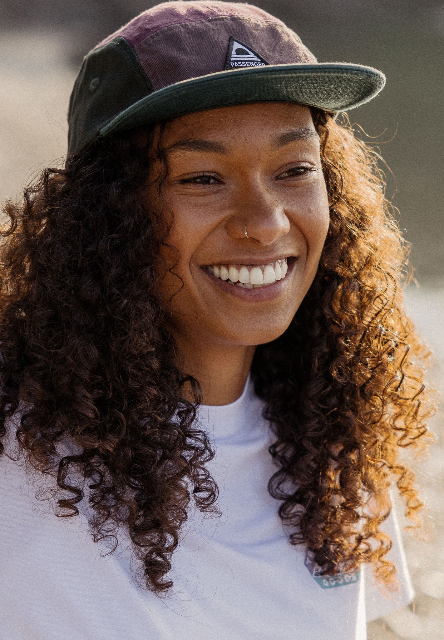 PASSENGER - Fixie Recycled 5 Panel Cap - Grape Multi - BACKYARD