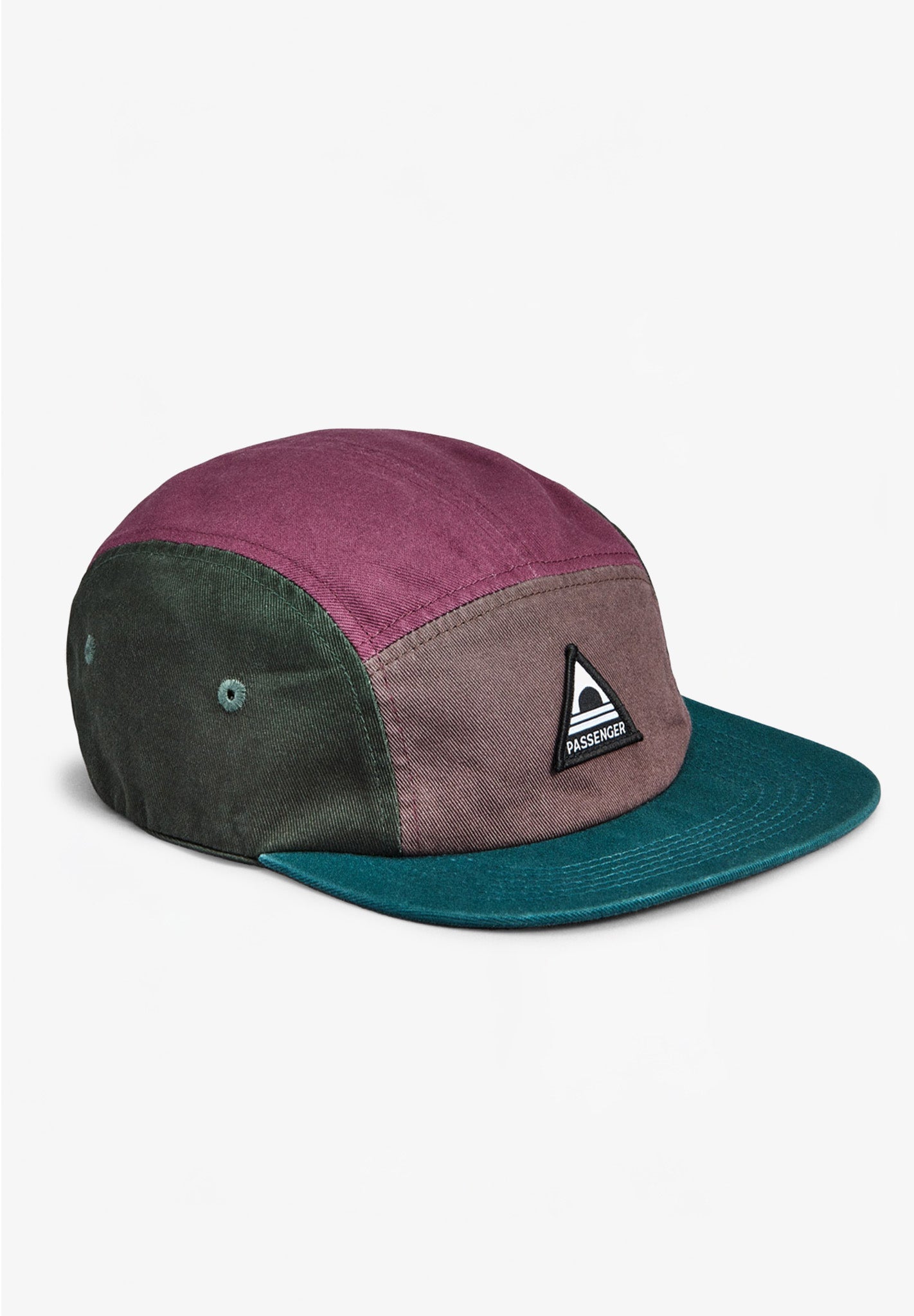 PASSENGER - Fixie Recycled 5 Panel Cap - Grape Multi - BACKYARD