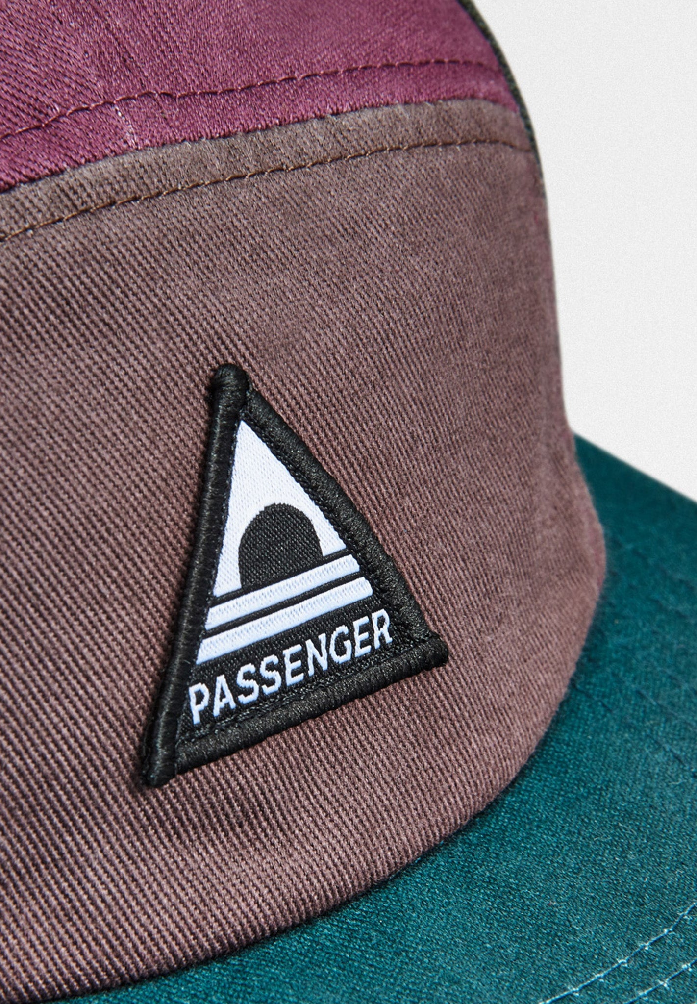 PASSENGER - Fixie Recycled 5 Panel Cap - Grape Multi - BACKYARD