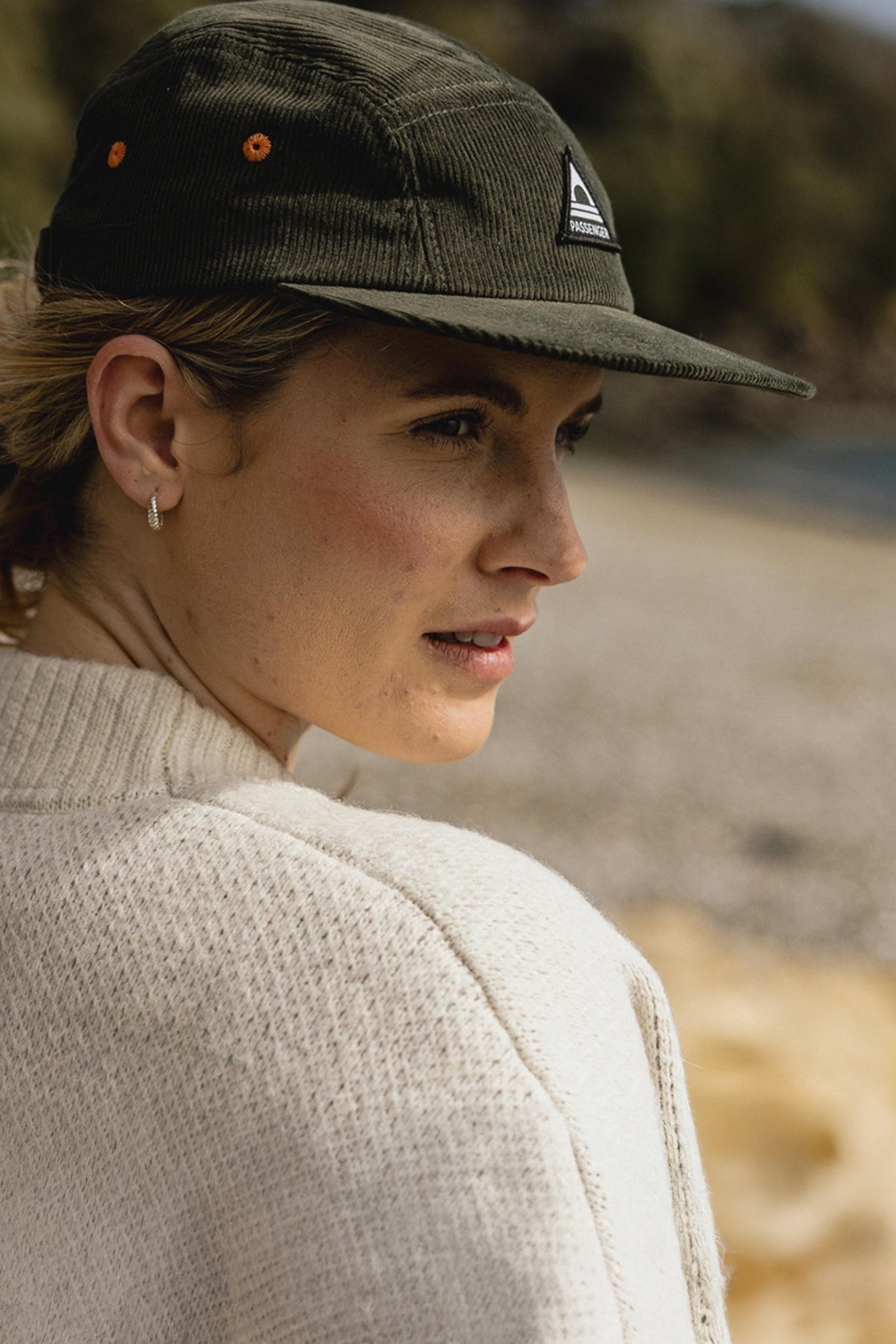 PASSENGER - Fixie Recycled 5 Panel Cap - Khaki - BACKYARD