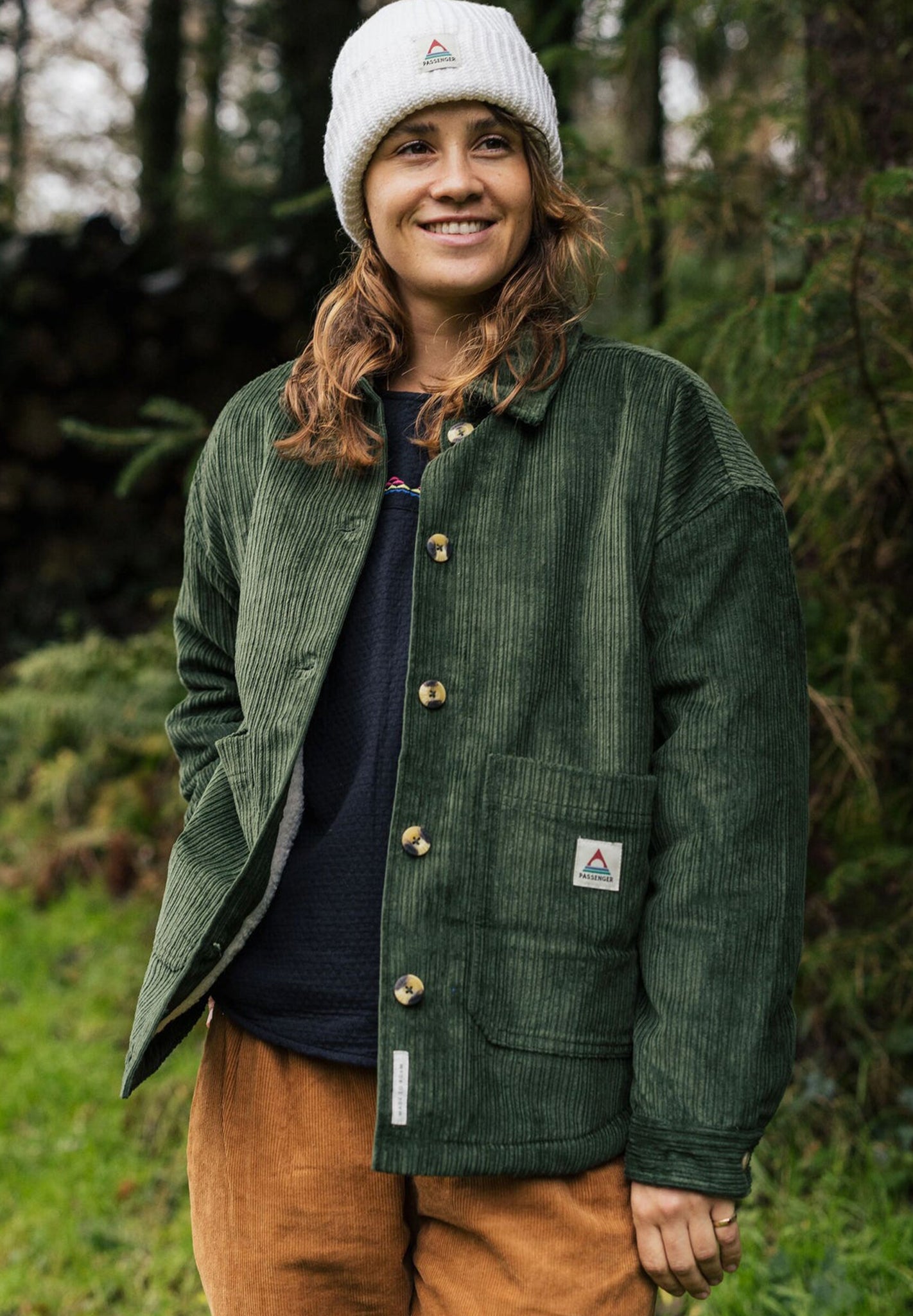 PASSENGER - Flint Corduroy Overshirt - Fir Tree - BACKYARD