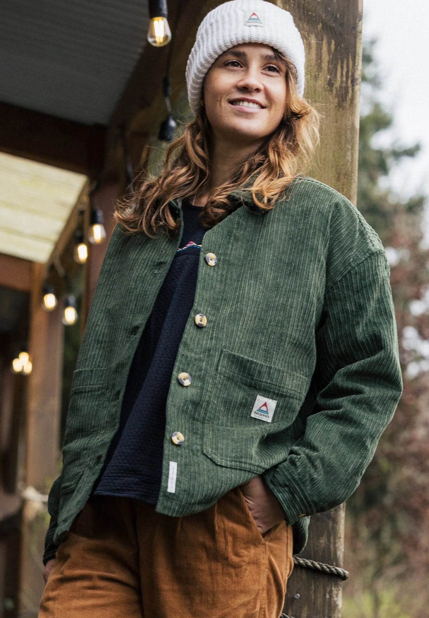 PASSENGER - Flint Corduroy Overshirt - Fir Tree - BACKYARD
