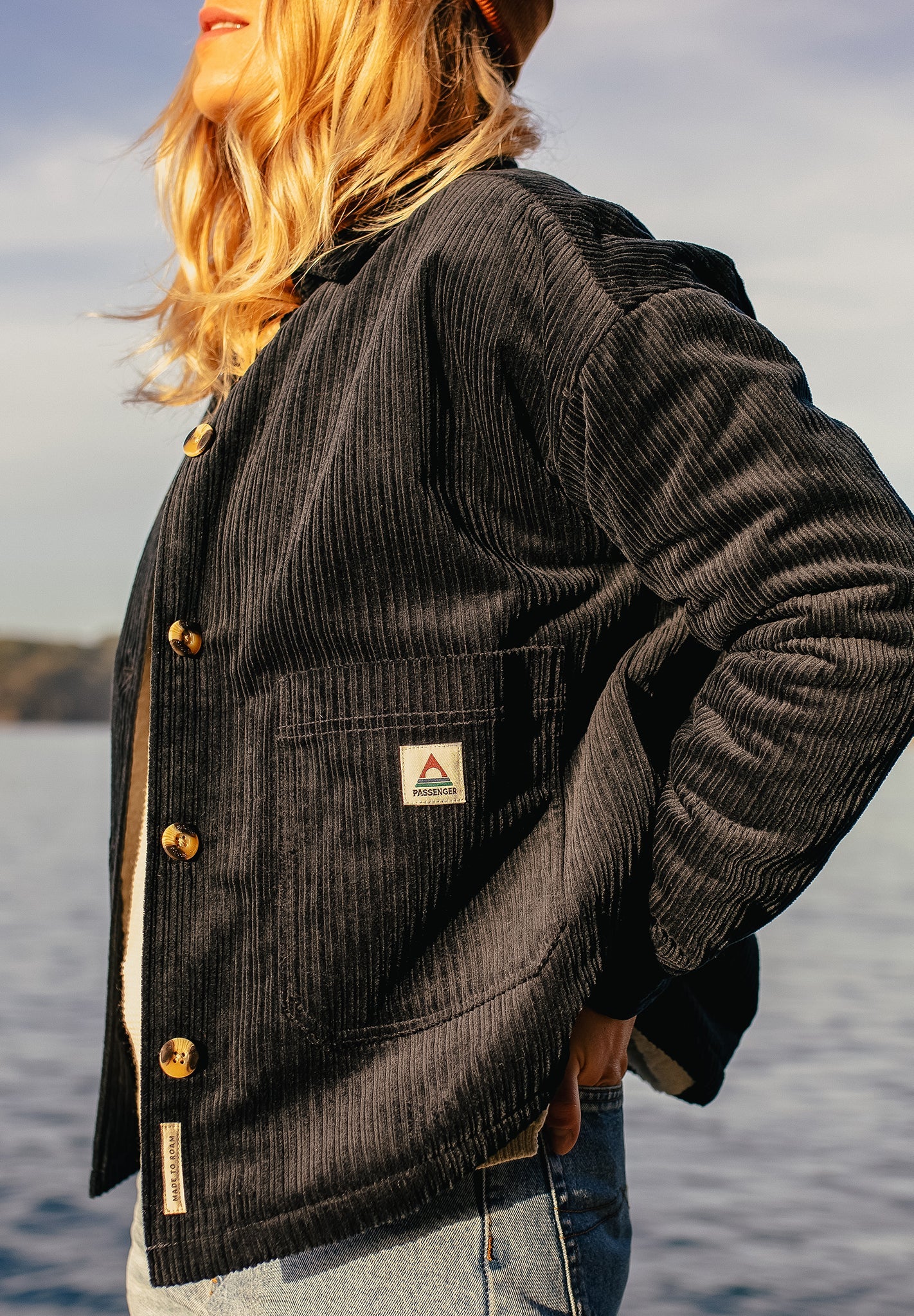 PASSENGER - Flint Corduroy Overshirt - Deep Navy - BACKYARD