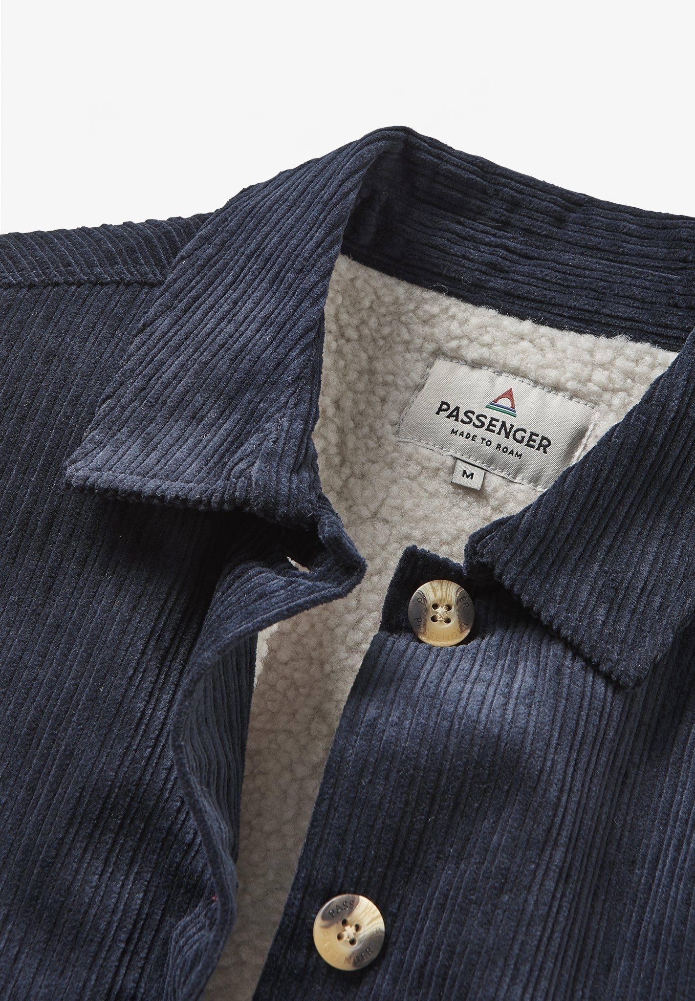 PASSENGER - Flint Corduroy Overshirt - Deep Navy - BACKYARD