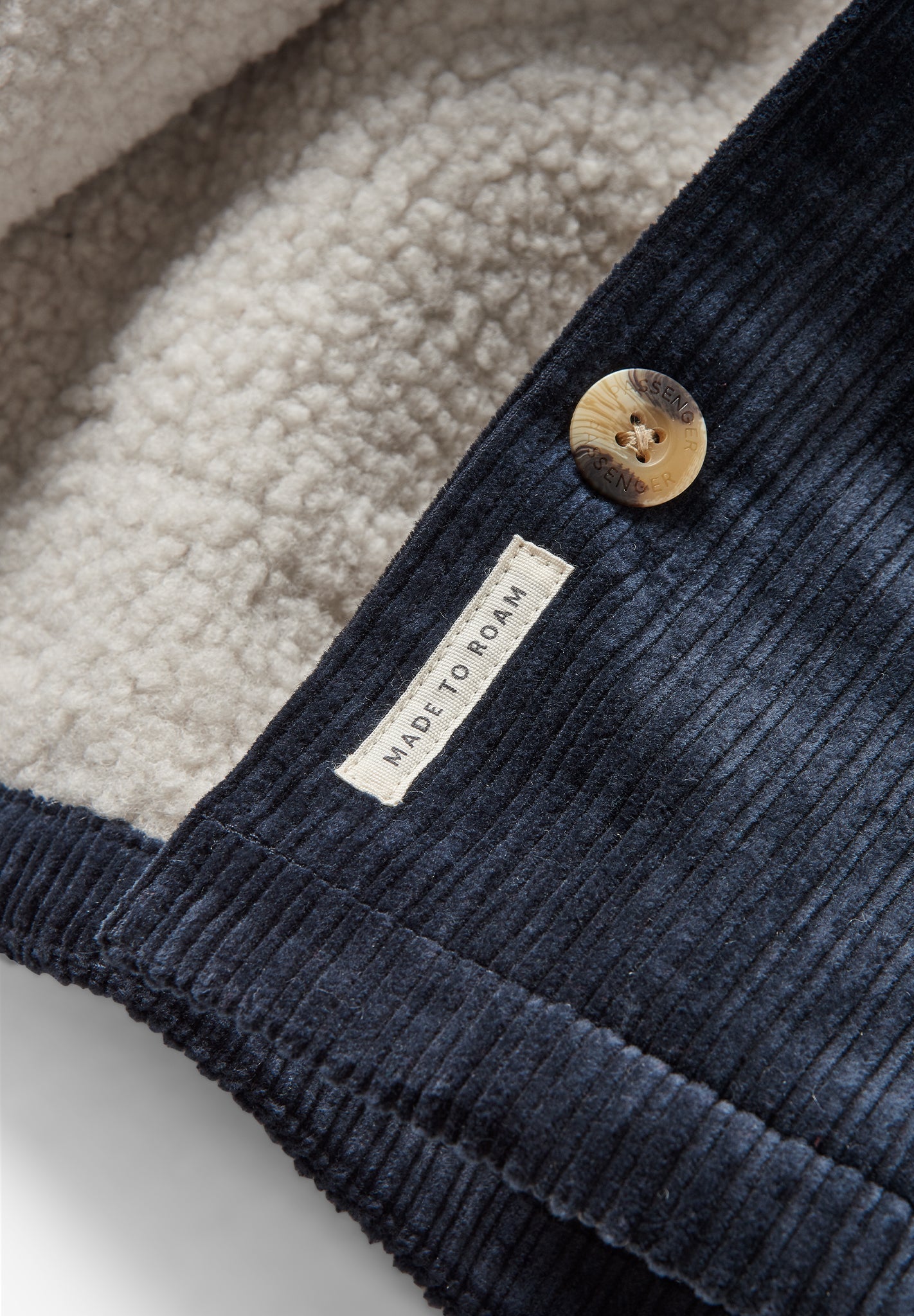 PASSENGER - Flint Corduroy Overshirt - Deep Navy - BACKYARD