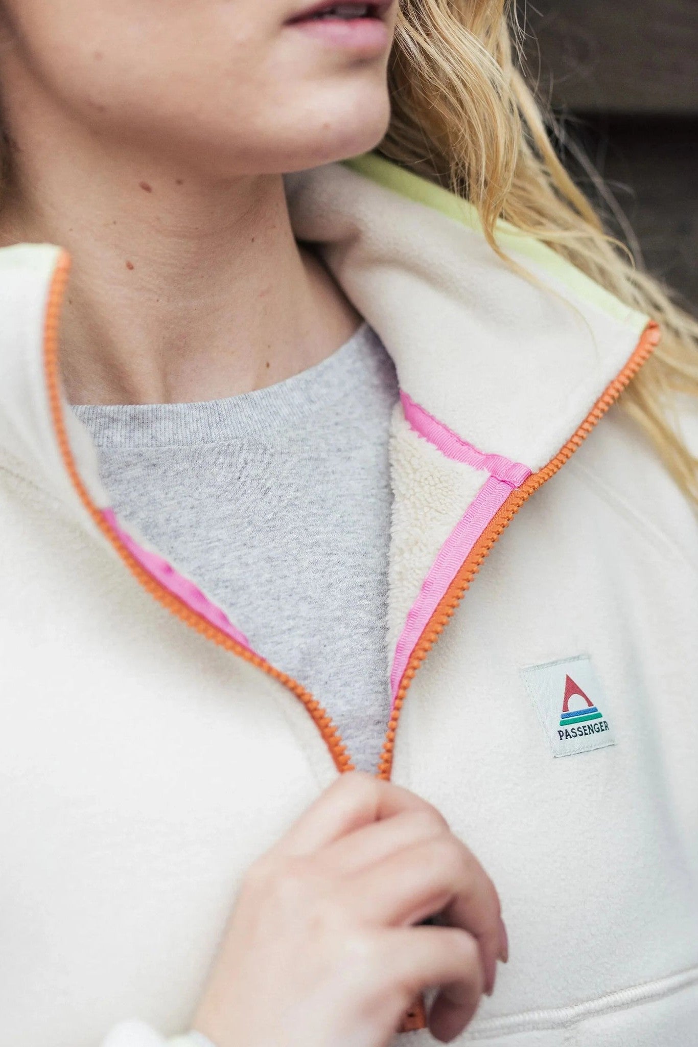 PASSENGER - Folksy Recycled Sherpa Fleece - Oat - BACKYARD