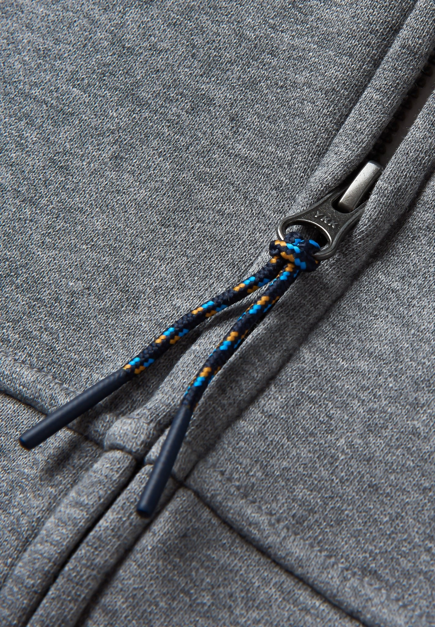 PASSENGER - Heritage Full Zip Recycled Cotton Hoodie - Dark Grey Marl - BACKYARD