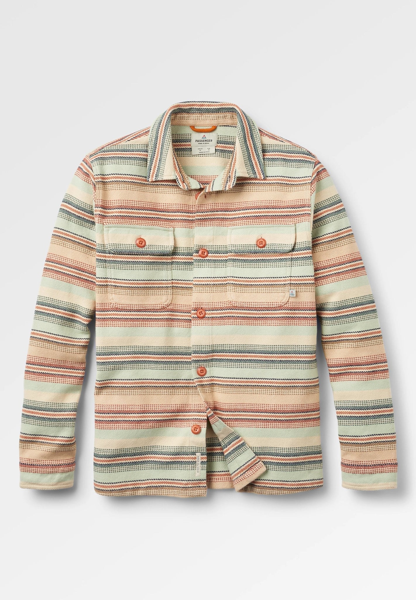 PASSENGER - Island Heavy Twill Shirt - Birch Beach Stripe - BACKYARD