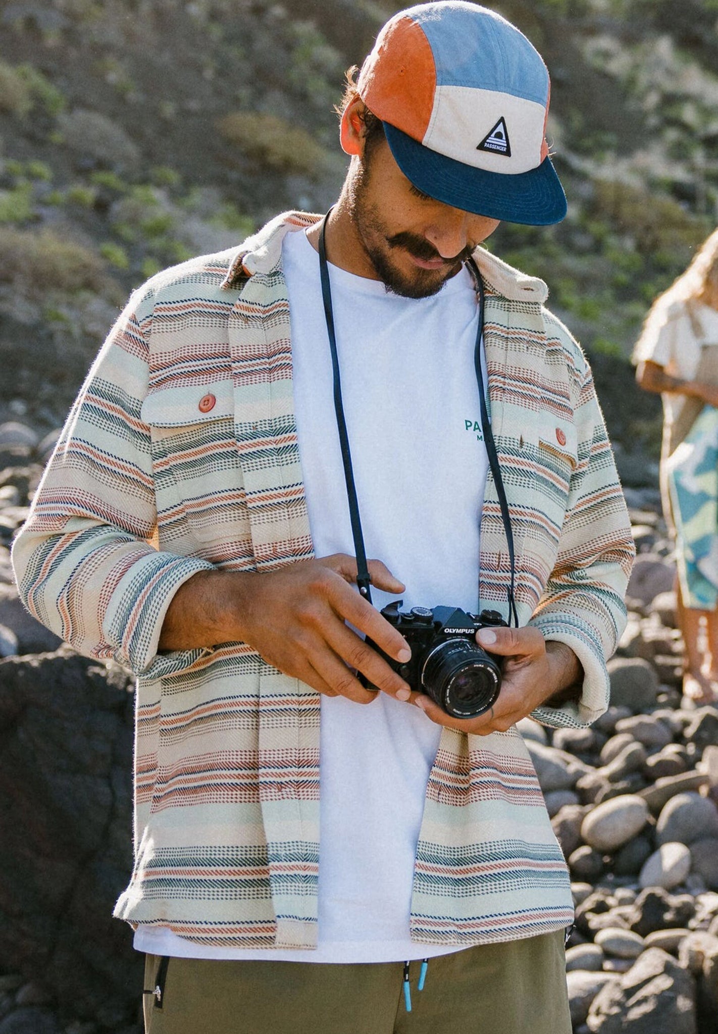 PASSENGER - Island Heavy Twill Shirt - Birch Beach Stripe - BACKYARD