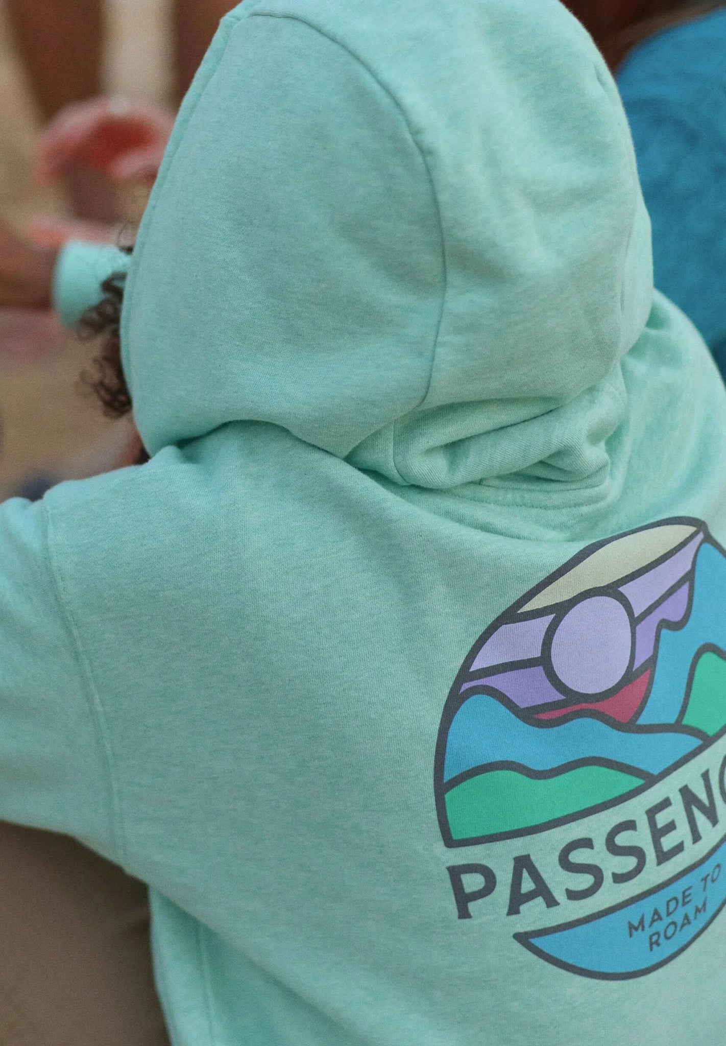 PASSENGER - Laidback Organic Cotton Hoodie - Aqua Marl - BACKYARD