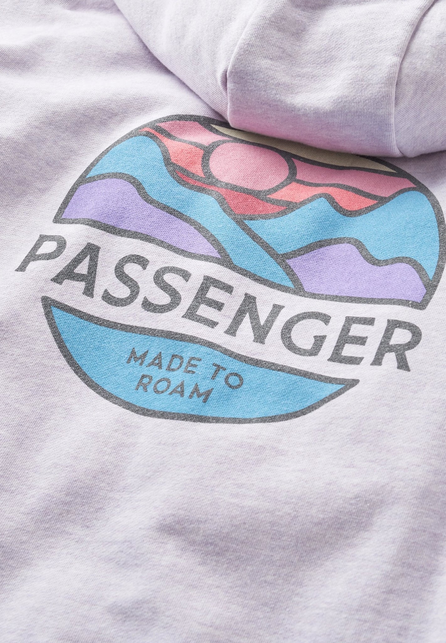 PASSENGER - Laidback Organic Cotton Hoodie - Lilac Mist Marl - BACKYARD