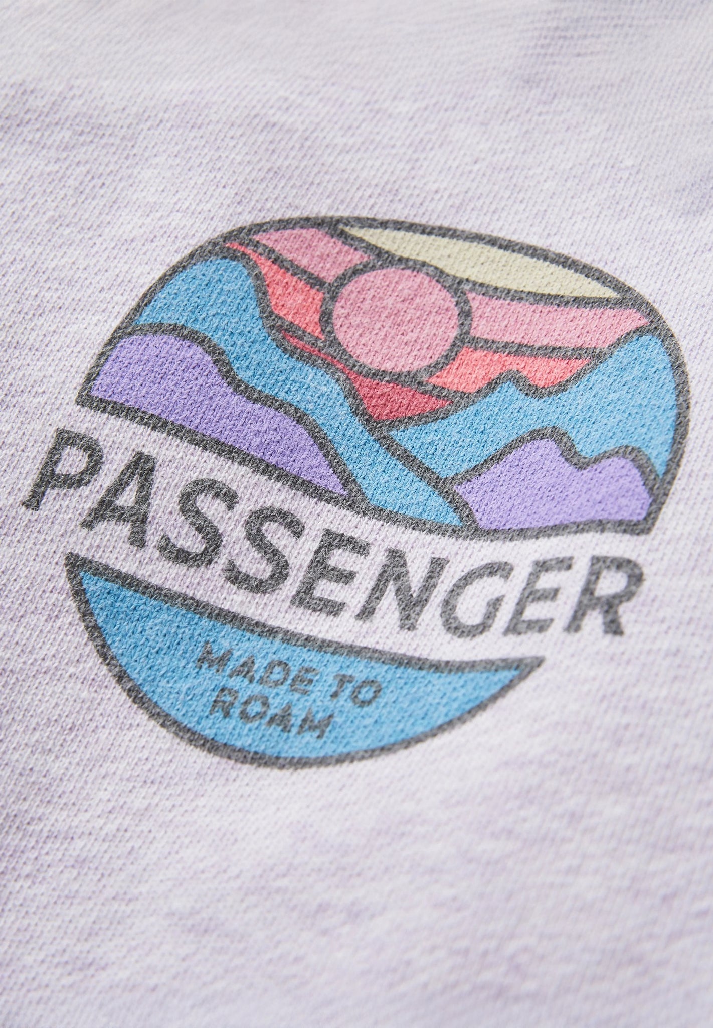 PASSENGER - Laidback Organic Cotton Hoodie - Lilac Mist Marl - BACKYARD
