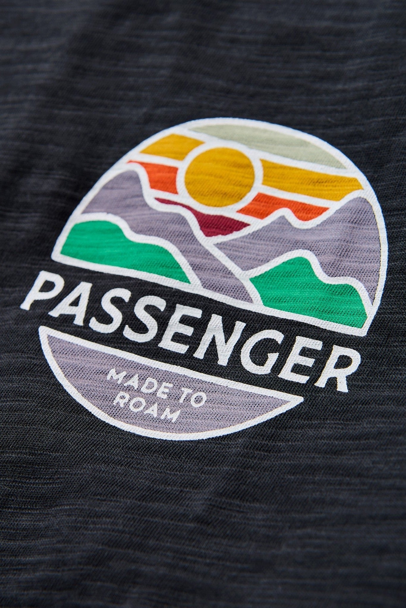 PASSENGER - Laidback Recycled Cotton T-Shirt - Black - BACKYARD