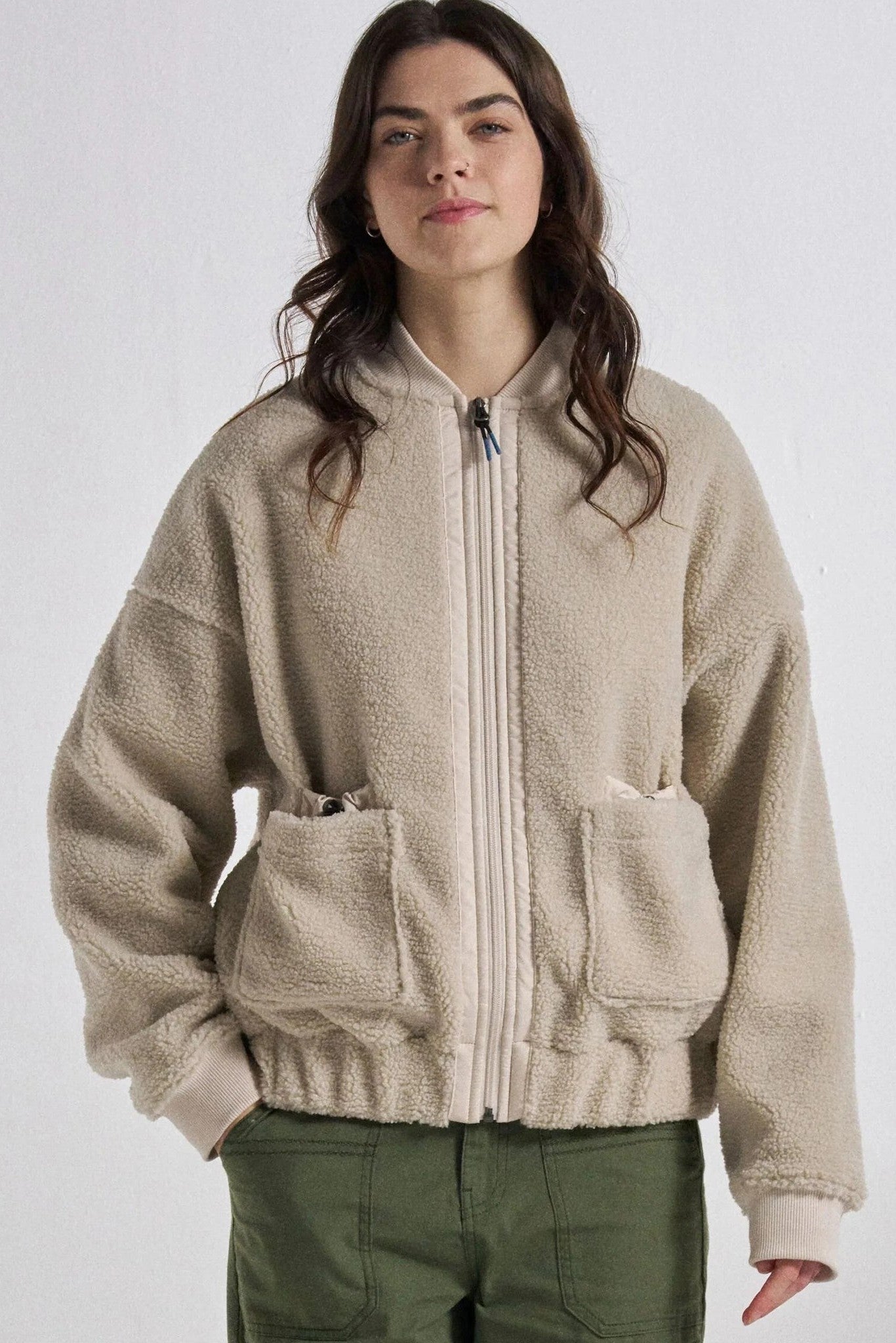 PASSENGER - Lucia Recycled Sherpa Fleece - Vintage White - BACKYARD