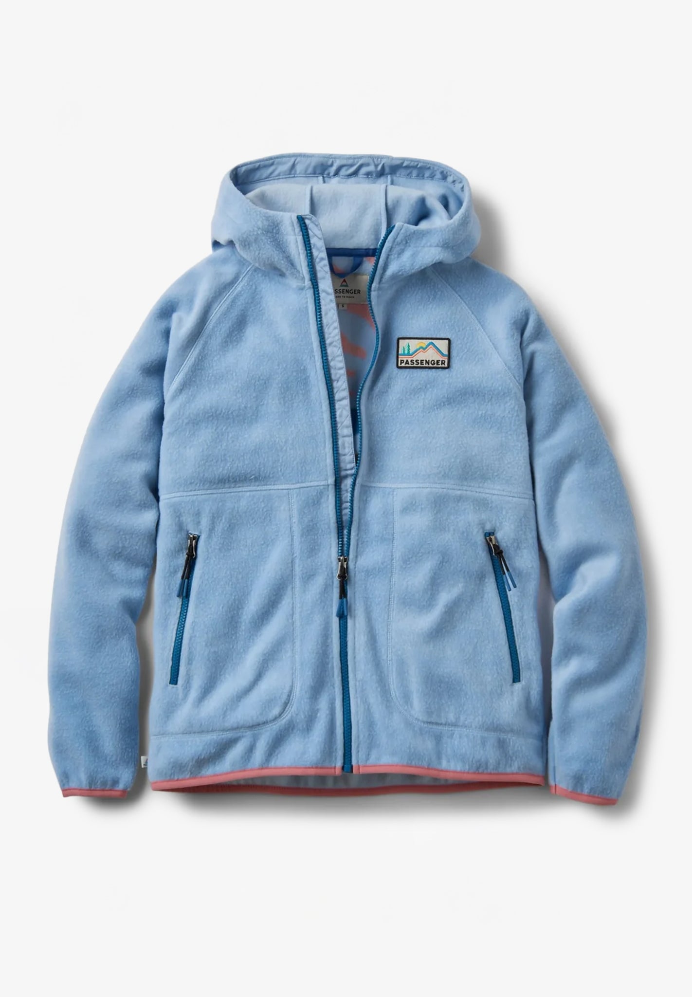 PASSENGER - North Coast Vista 2.0 Full Zip Recycled Sherpa Fleece - Blue Fog - BACKYARD