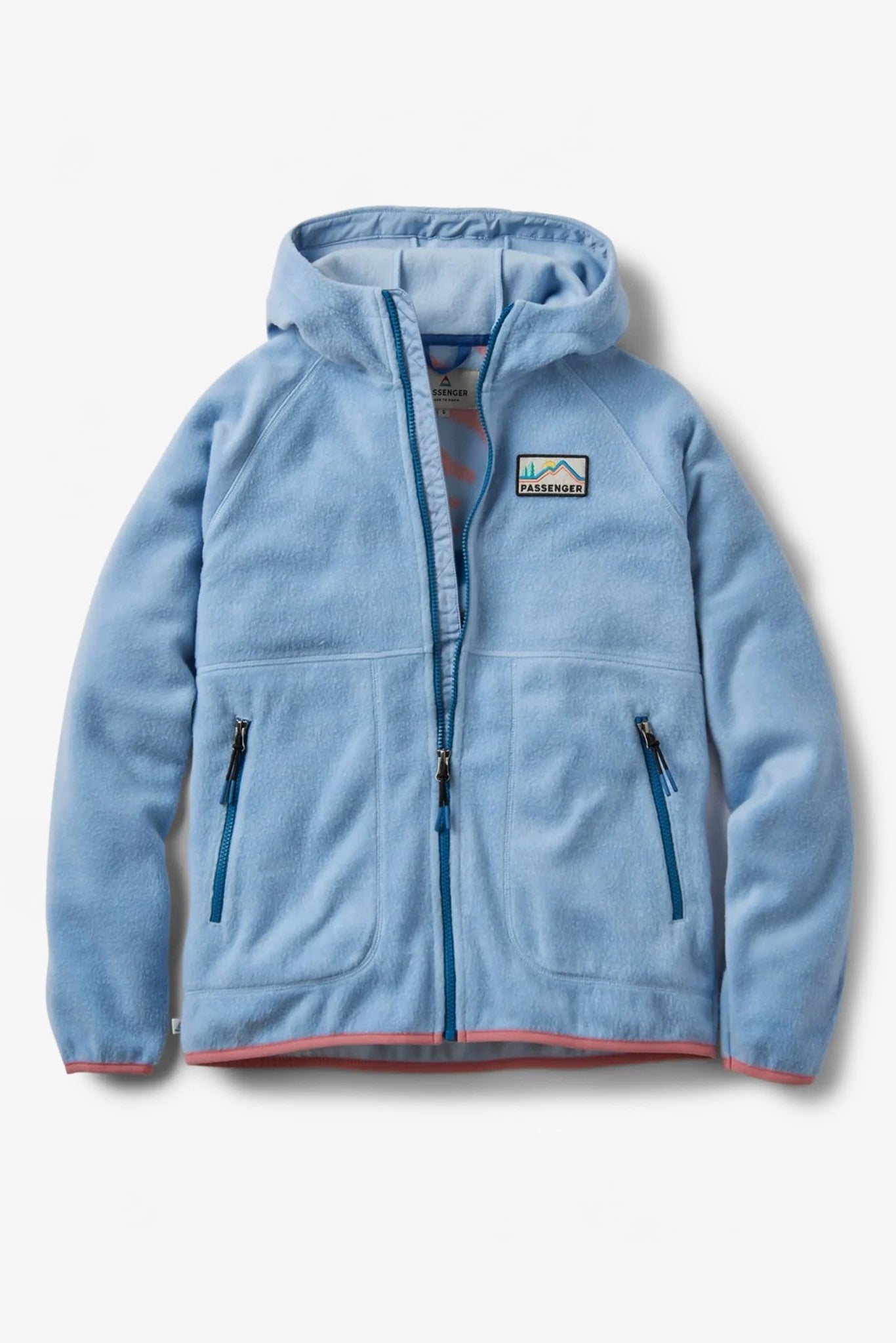 PASSENGER - North Coast Vista 2.0 Full Zip Recycled Sherpa Fleece - Blue Fog - BACKYARD