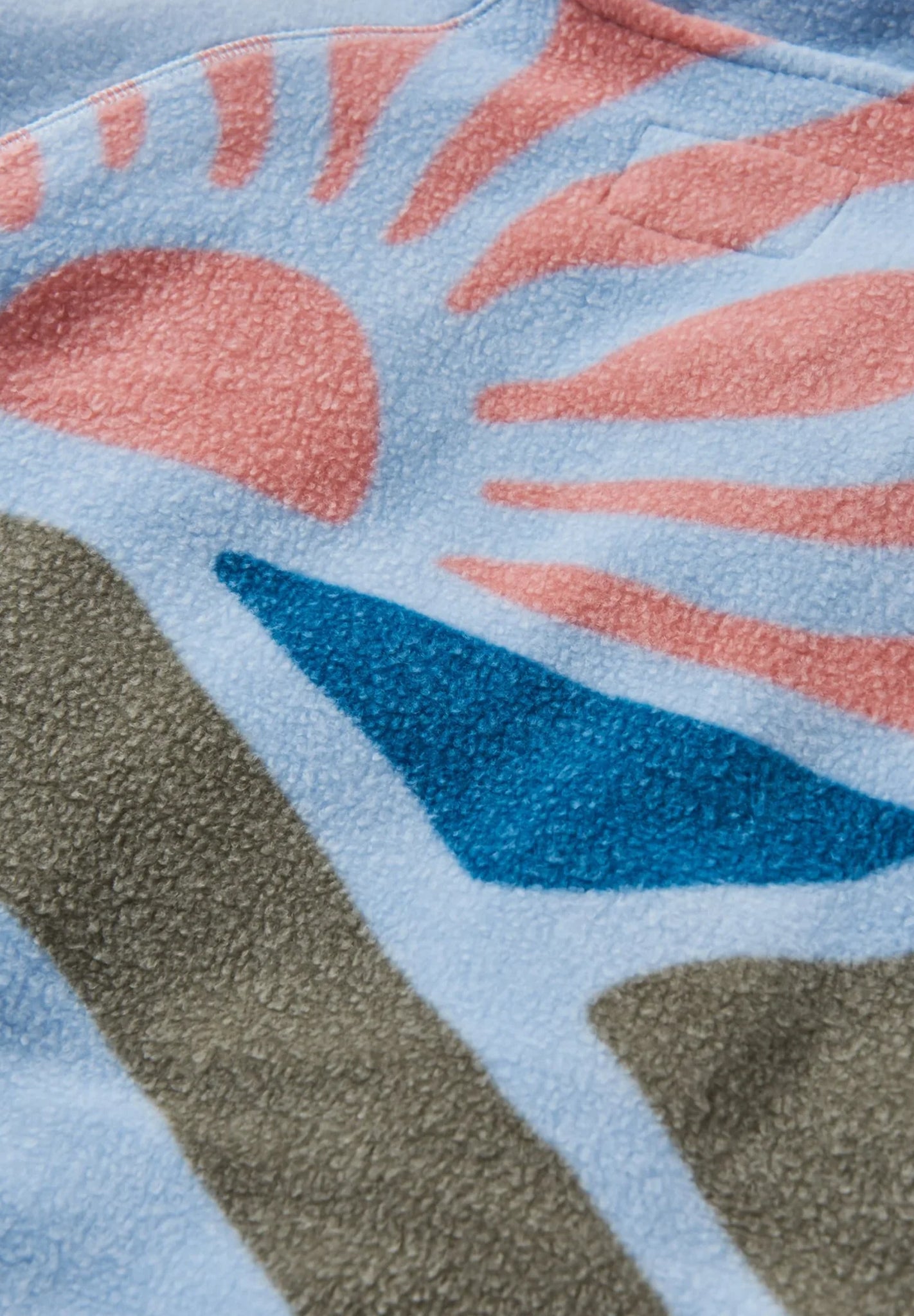 PASSENGER - North Coast Vista 2.0 Full Zip Recycled Sherpa Fleece - Blue Fog - BACKYARD