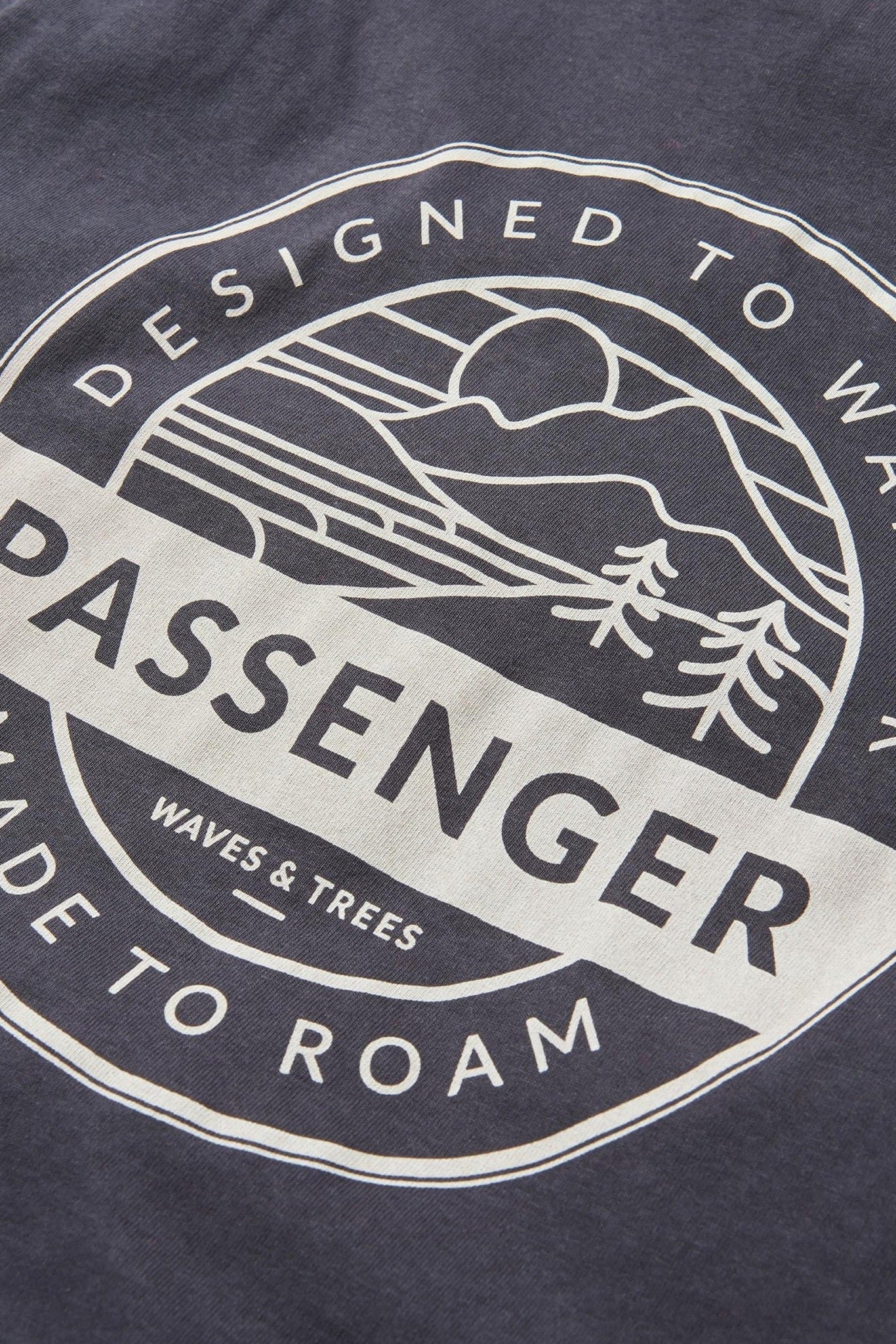 PASSENGER - Odyssey Recycled Cotton T-Shirt - Black - BACKYARD