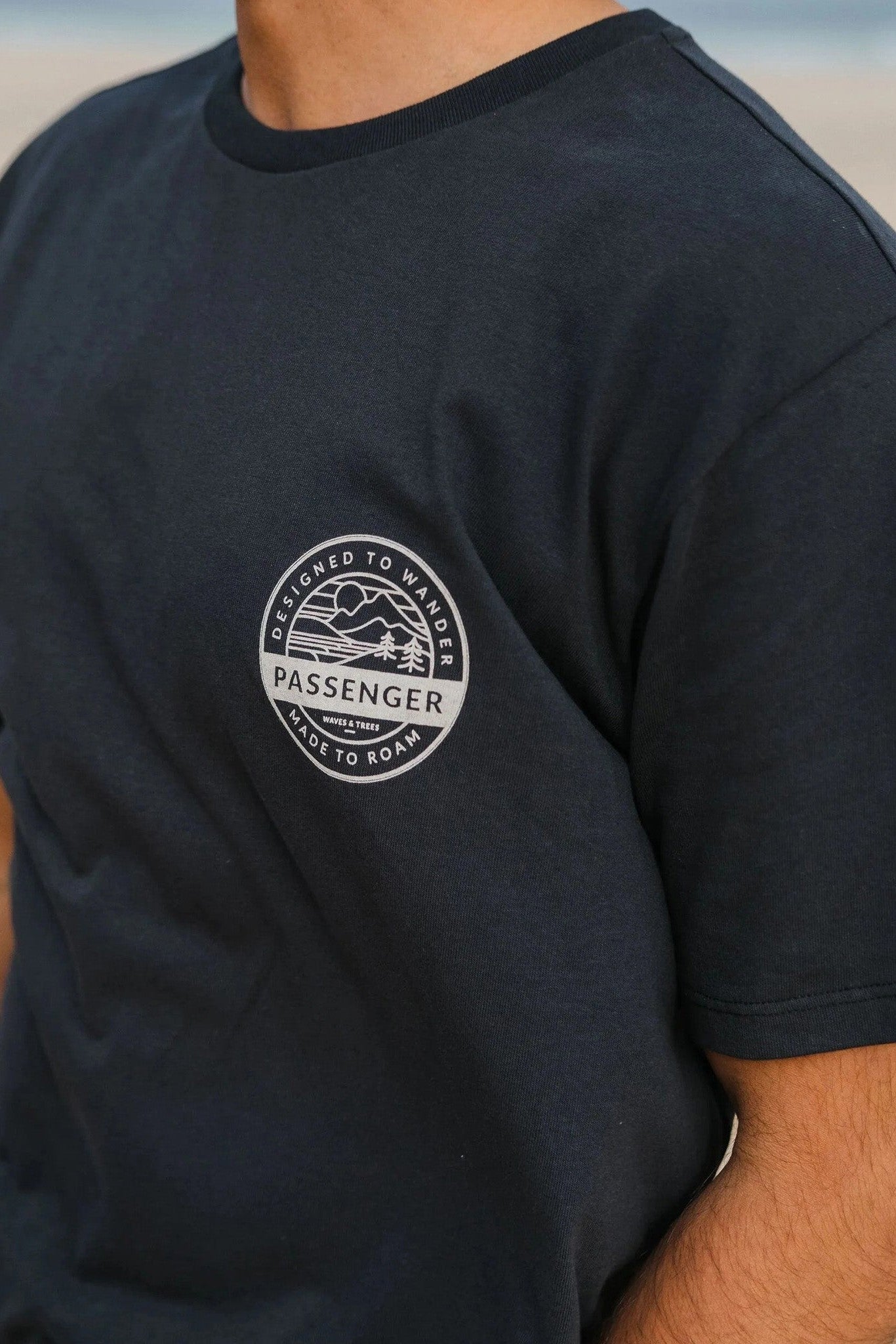 PASSENGER - Odyssey Recycled Cotton T-Shirt - Black - BACKYARD