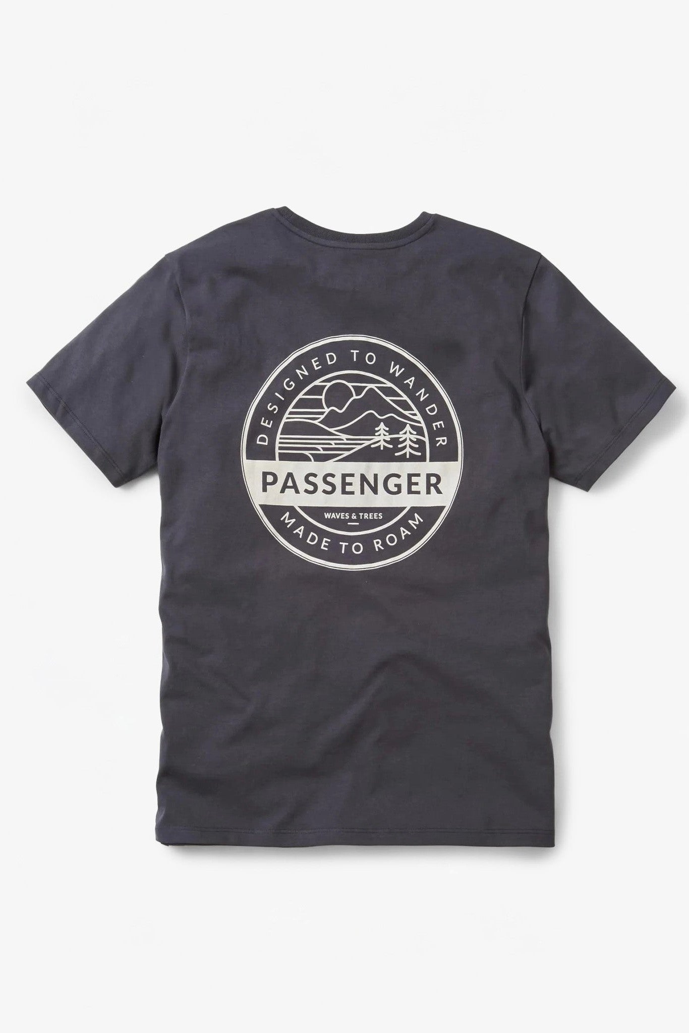 PASSENGER - Odyssey Recycled Cotton T-Shirt - Black - BACKYARD