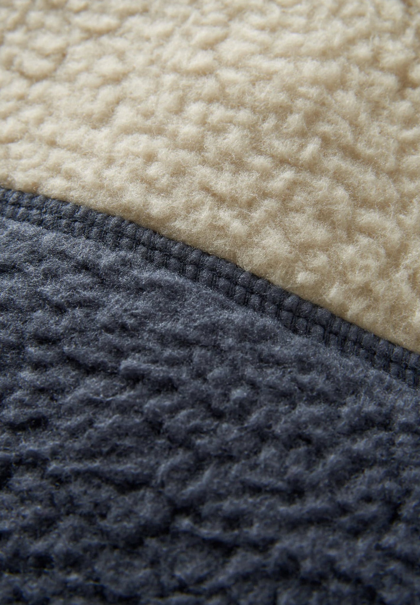 PASSENGER - Offgrid 2.0 1/2 Zip Recycled Sherpa - Fleece - Oatmeal Charcoal - BACKYARD