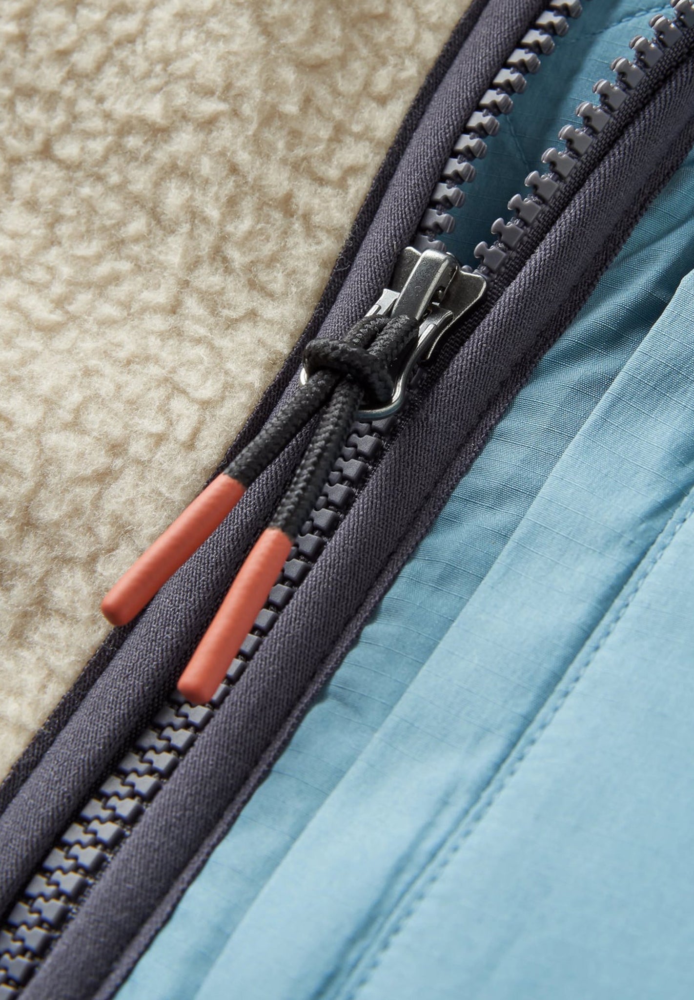 PASSENGER - Offgrid 2.0 1/2 Zip Recycled Sherpa - Fleece - Oatmeal Charcoal - BACKYARD