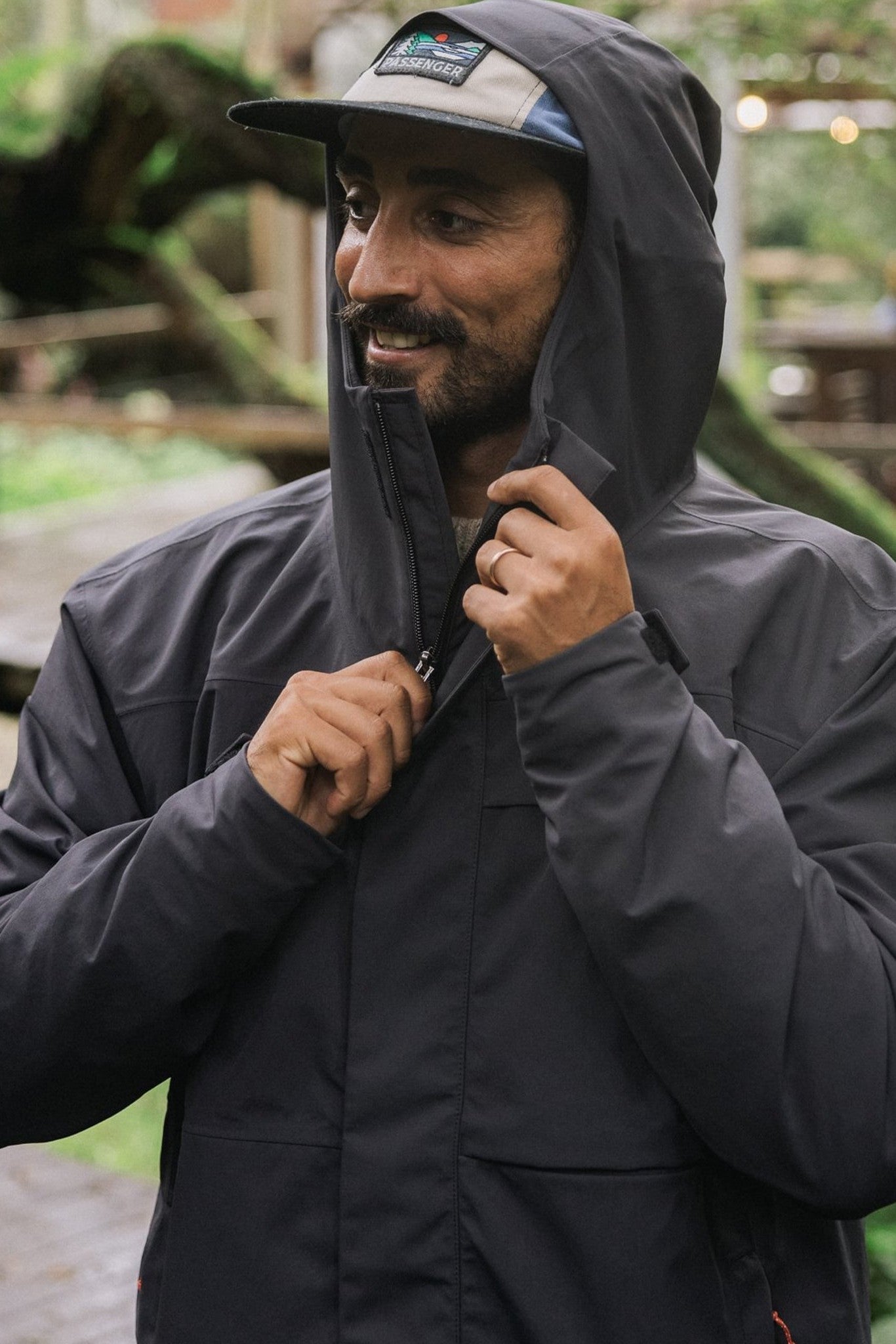 PASSENGER - Overland Waterproof Jacket - Black - BACKYARD