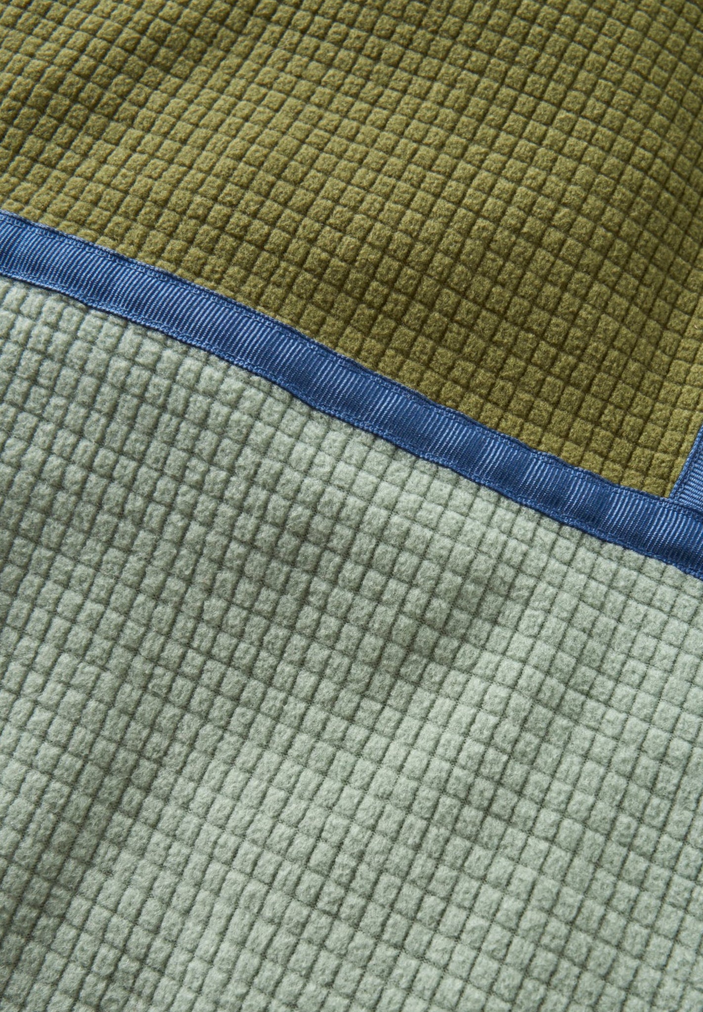 PASSENGER - Overlook Recycled Grid Polar Fleece - Khaki Pistachio - BACKYARD