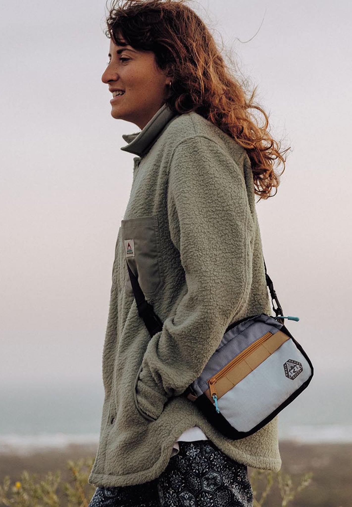 PASSENGER - Rappel Recycled Sherpa Oversized Shirt - Pistachio - BACKYARD