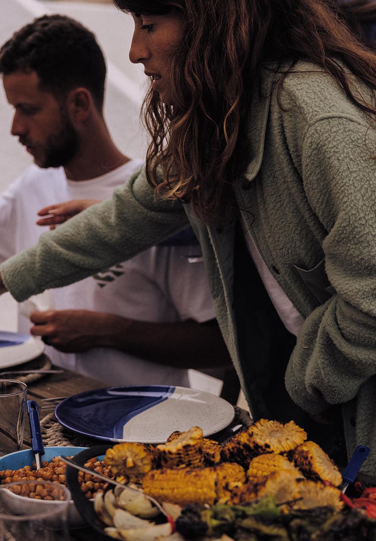 PASSENGER - Rappel Recycled Sherpa Oversized Shirt - Pistachio - BACKYARD