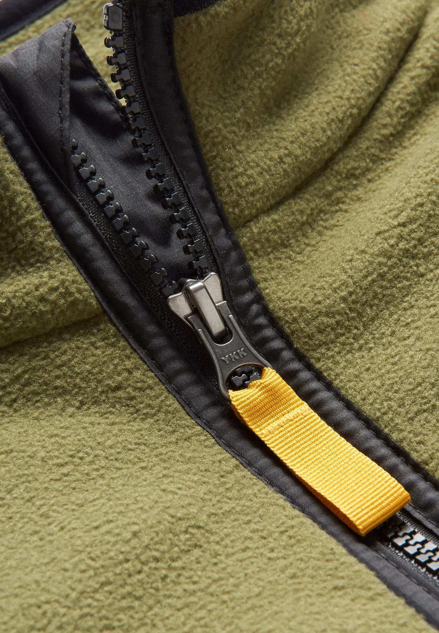 PASSENGER - Set Off Recycled Polar 1/4 Zip Fleece - Khaki - BACKYARD